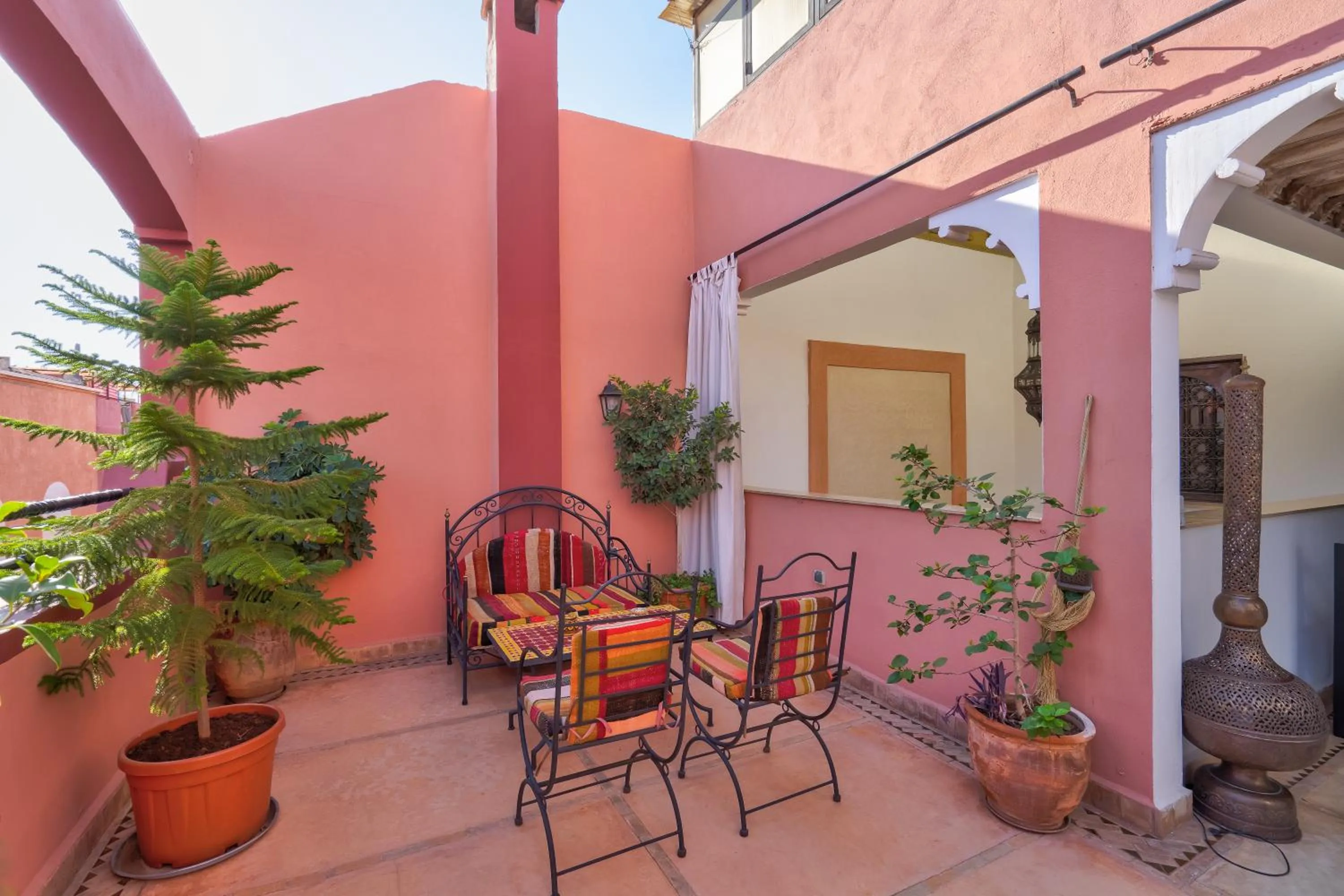 Garden view in Riad Marwa Marrakech