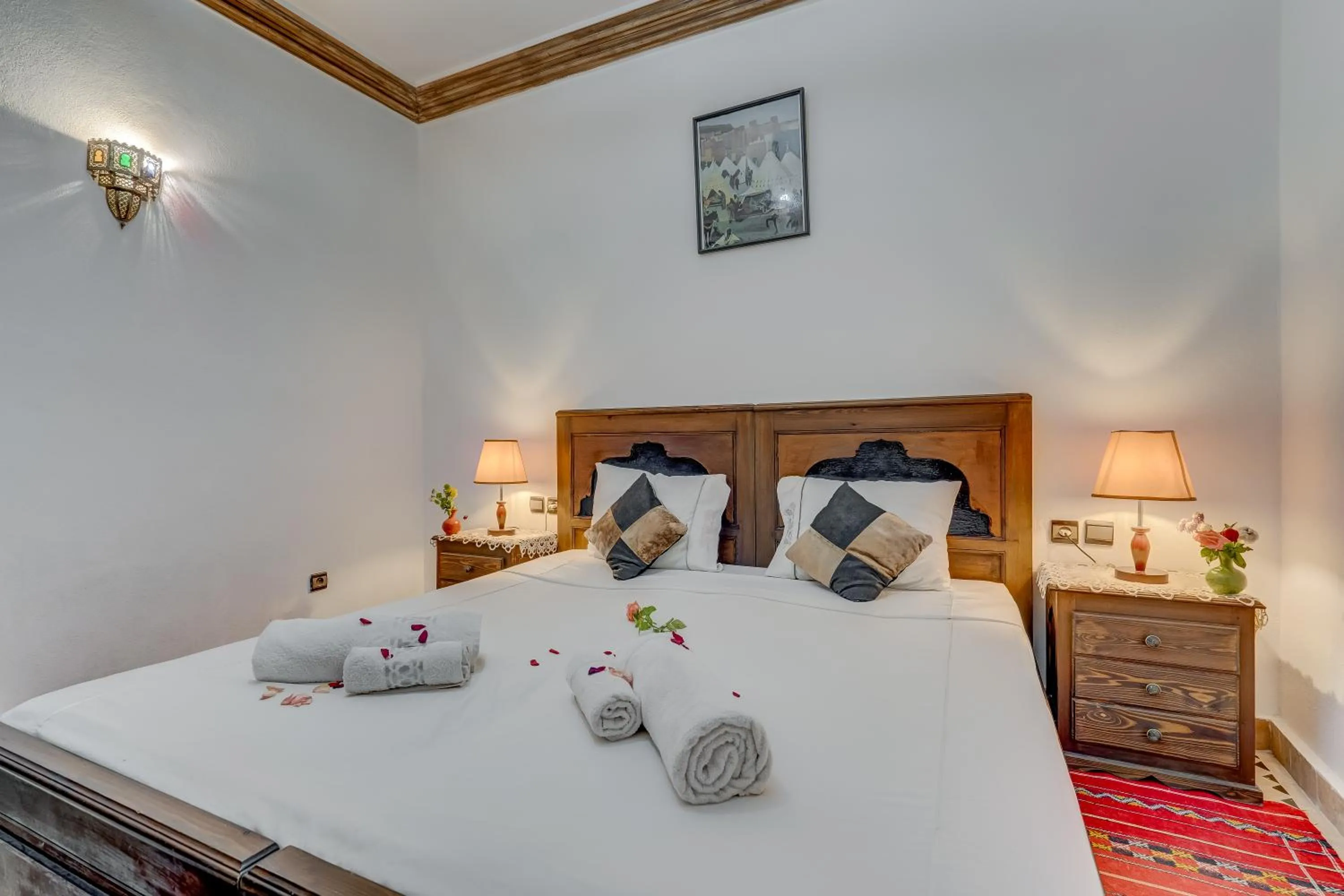 Bed in Riad Marwa Marrakech