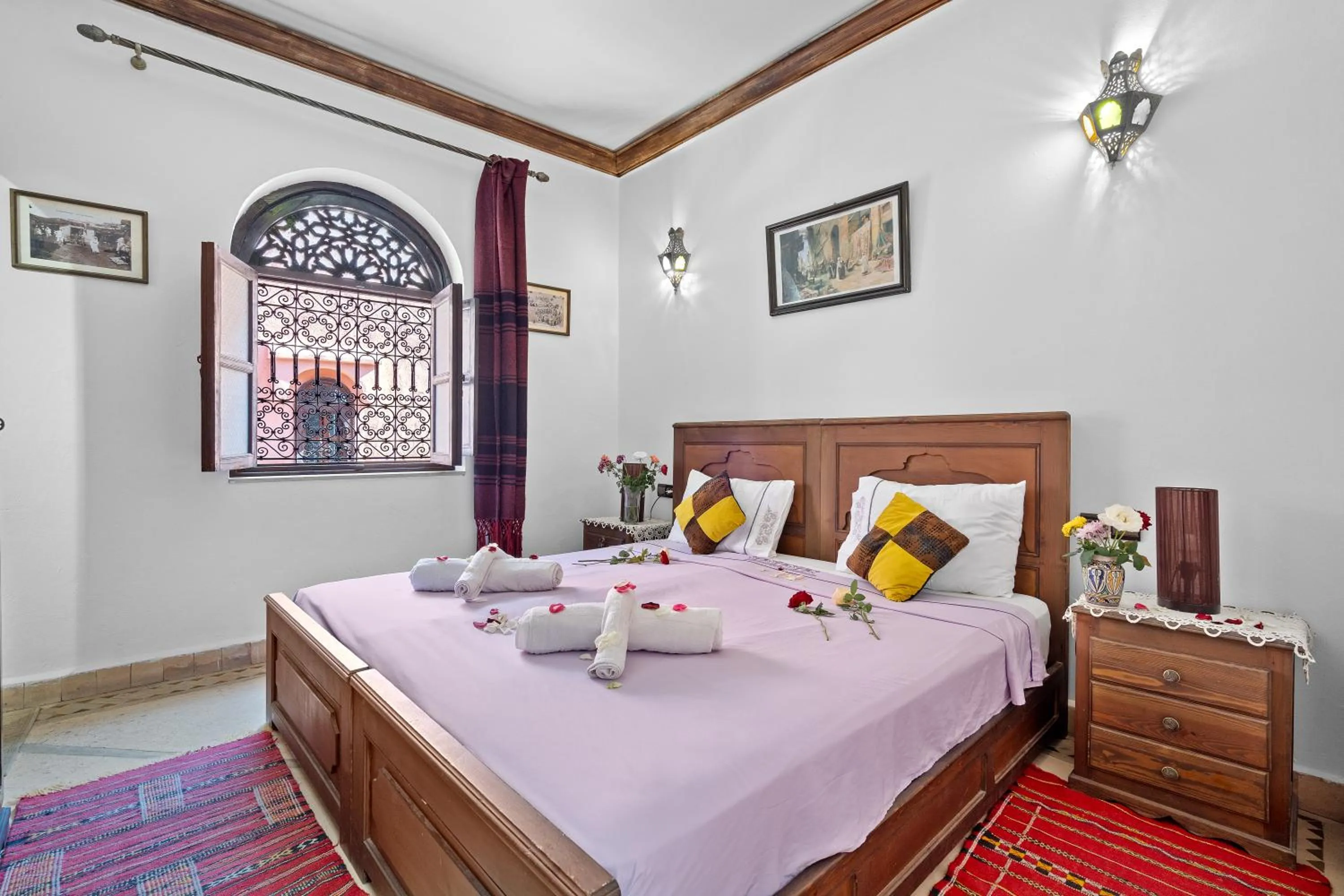 Bed in Riad Marwa Marrakech