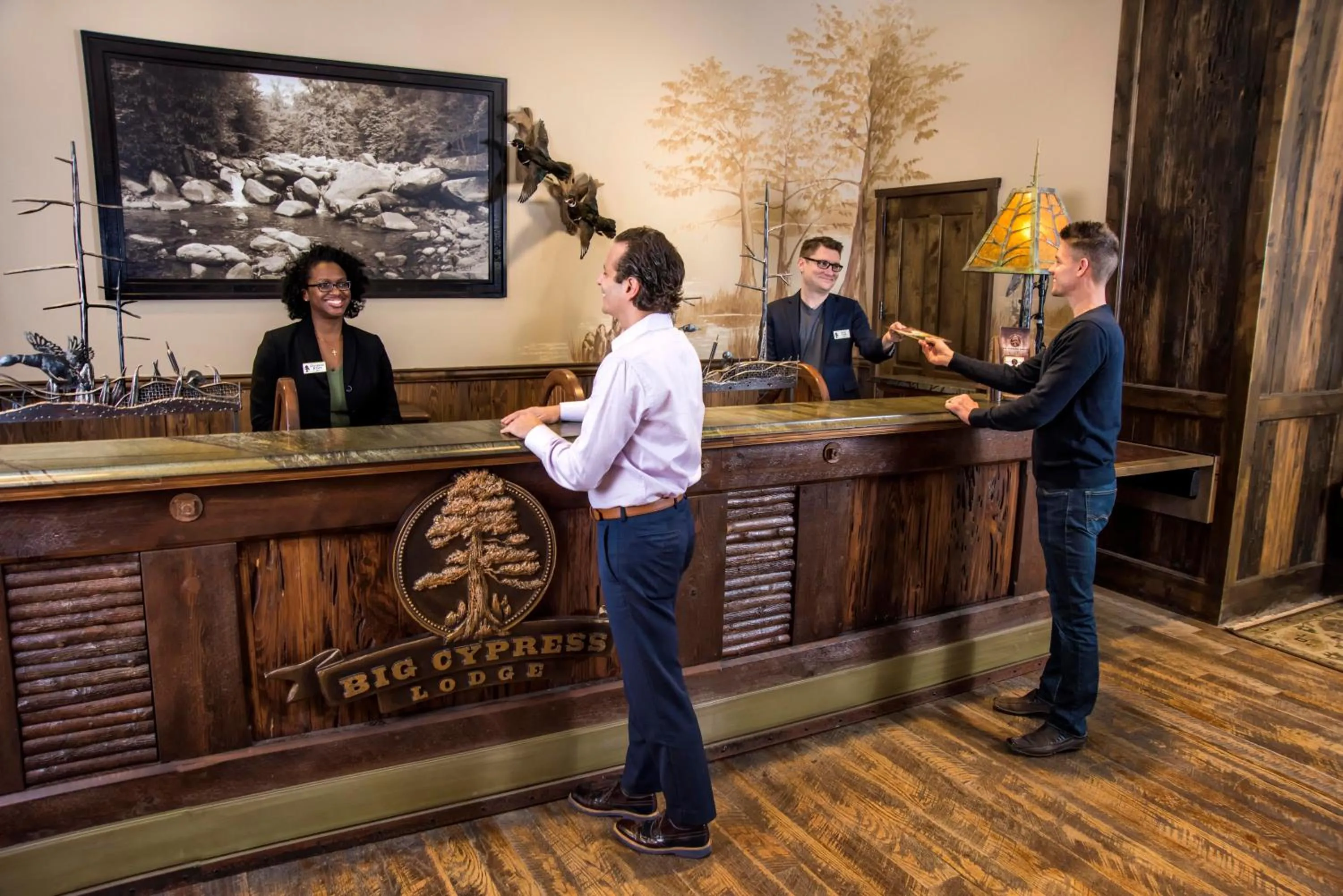 Lobby or reception in Big Cypress Lodge