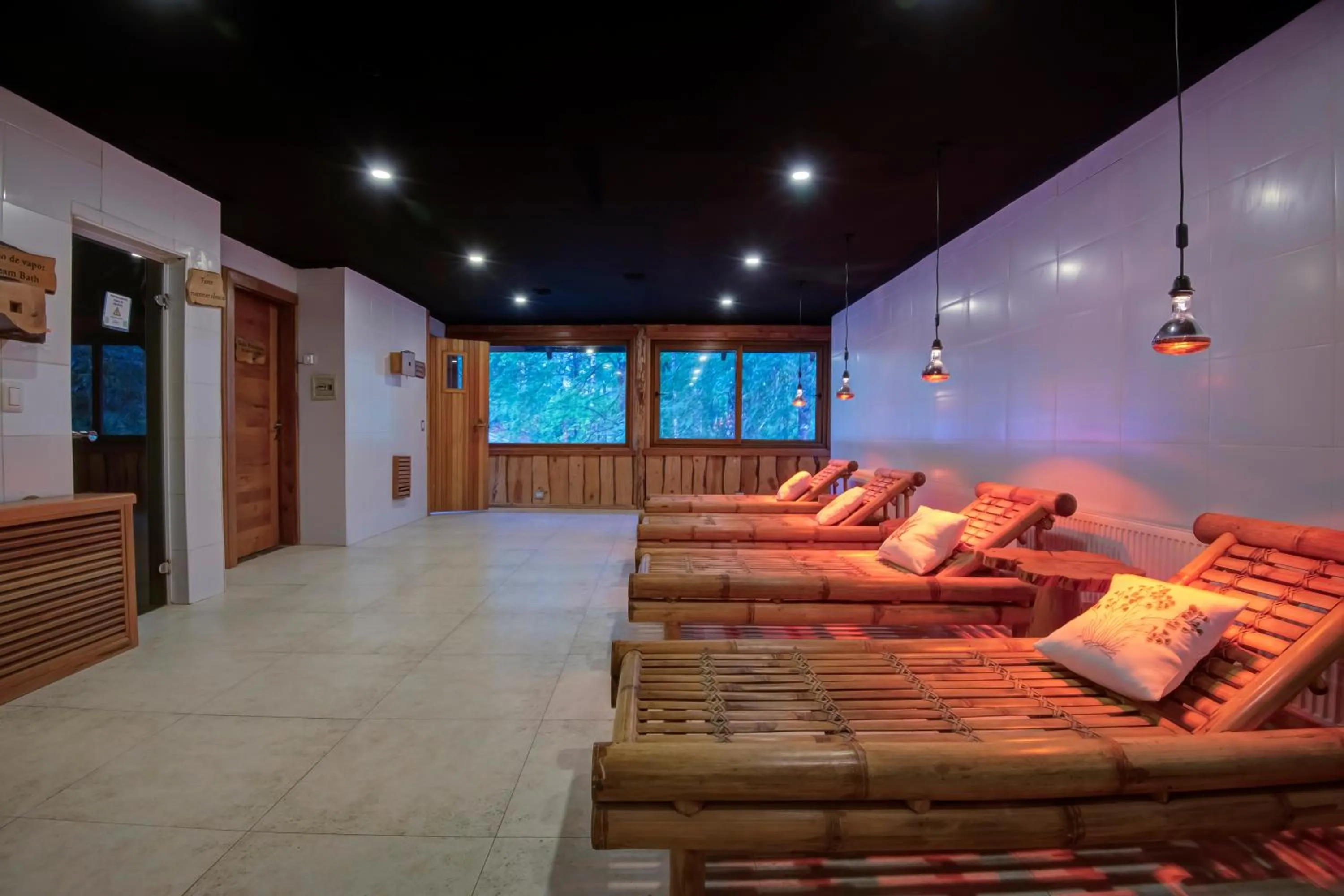 Sauna in Huilo Huilo Nothofagus Hotel & Spa