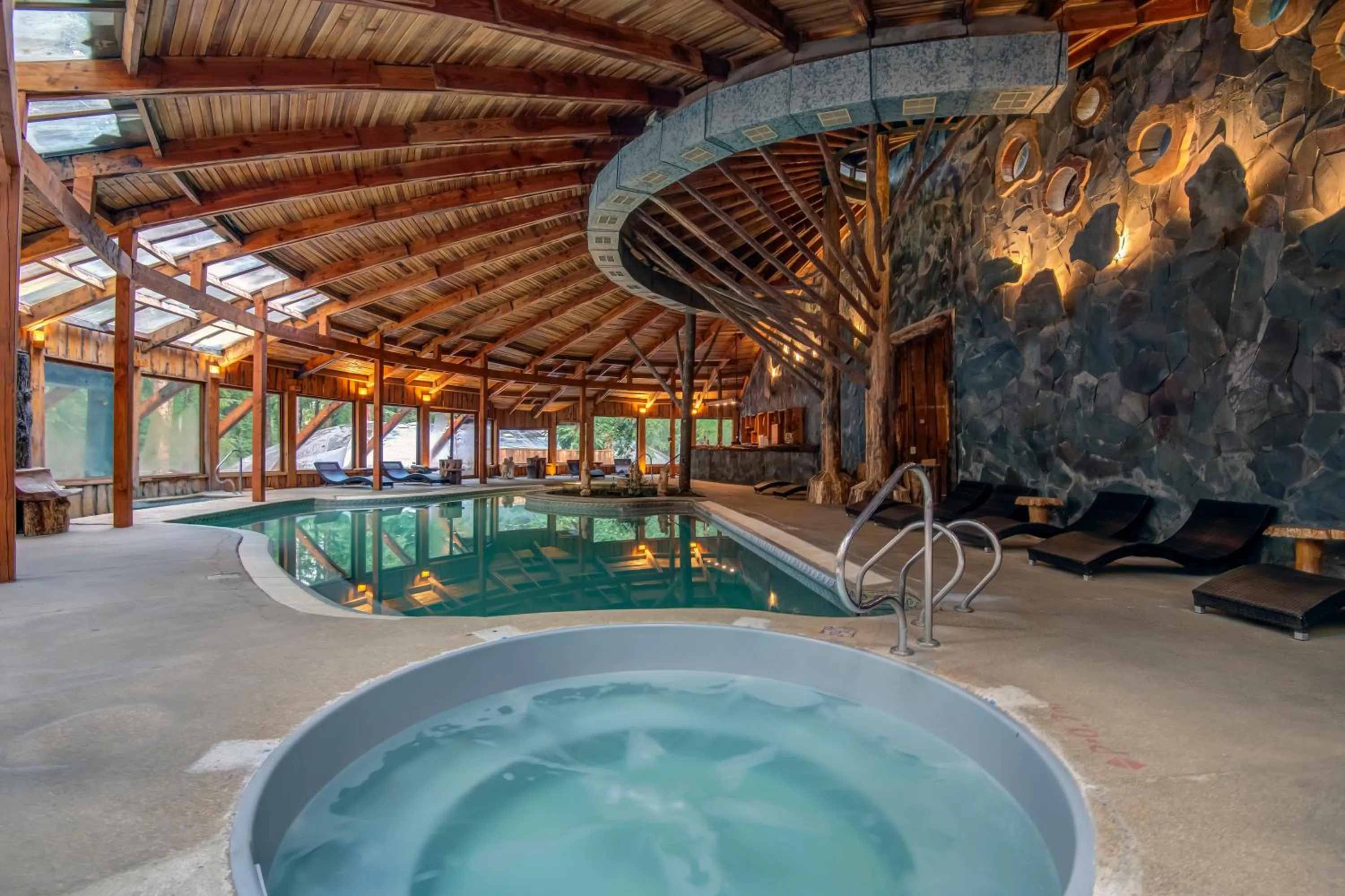 Hot Tub in Huilo Huilo Nothofagus Hotel & Spa