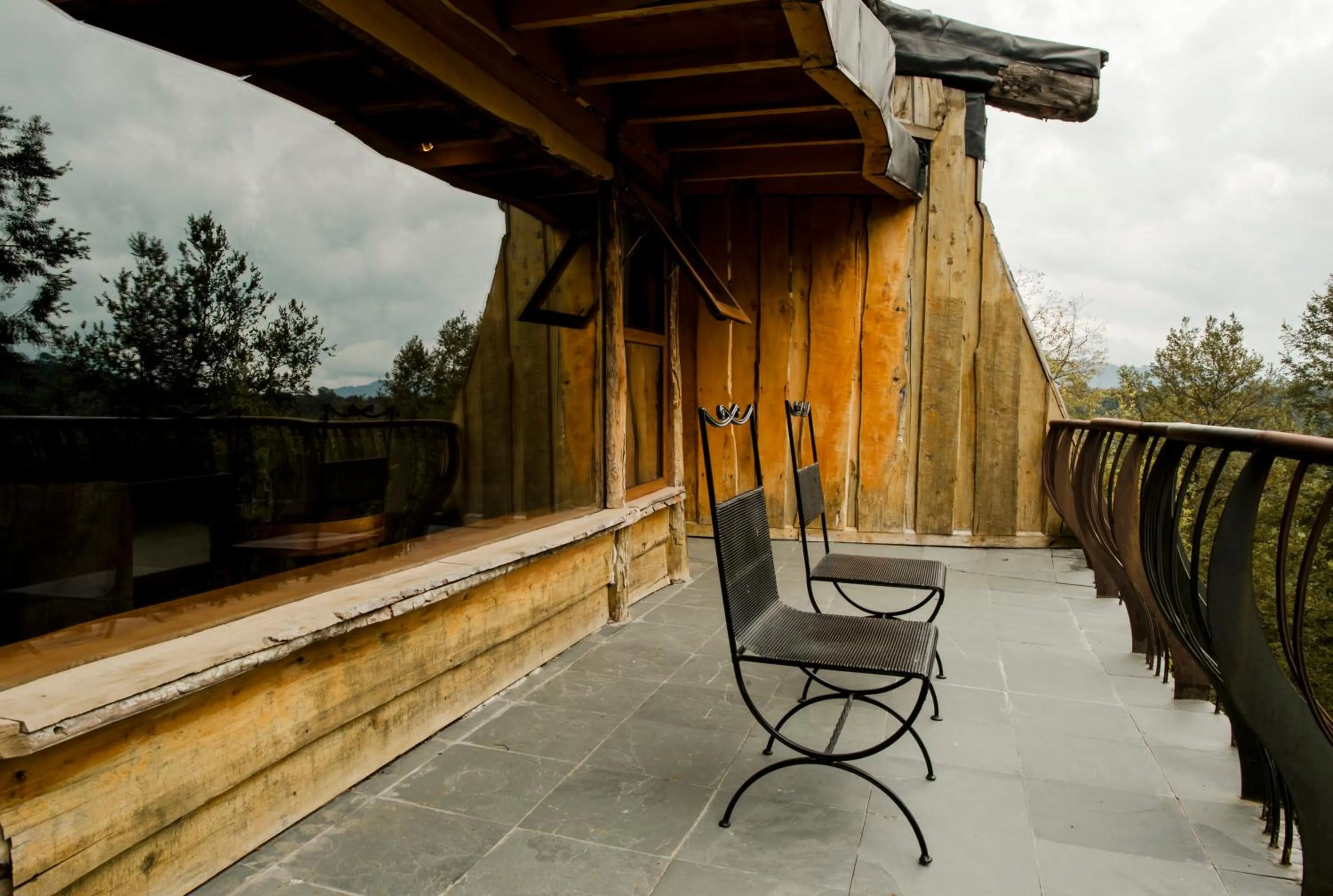 Balcony/Terrace in Huilo Huilo Nothofagus Hotel & Spa
