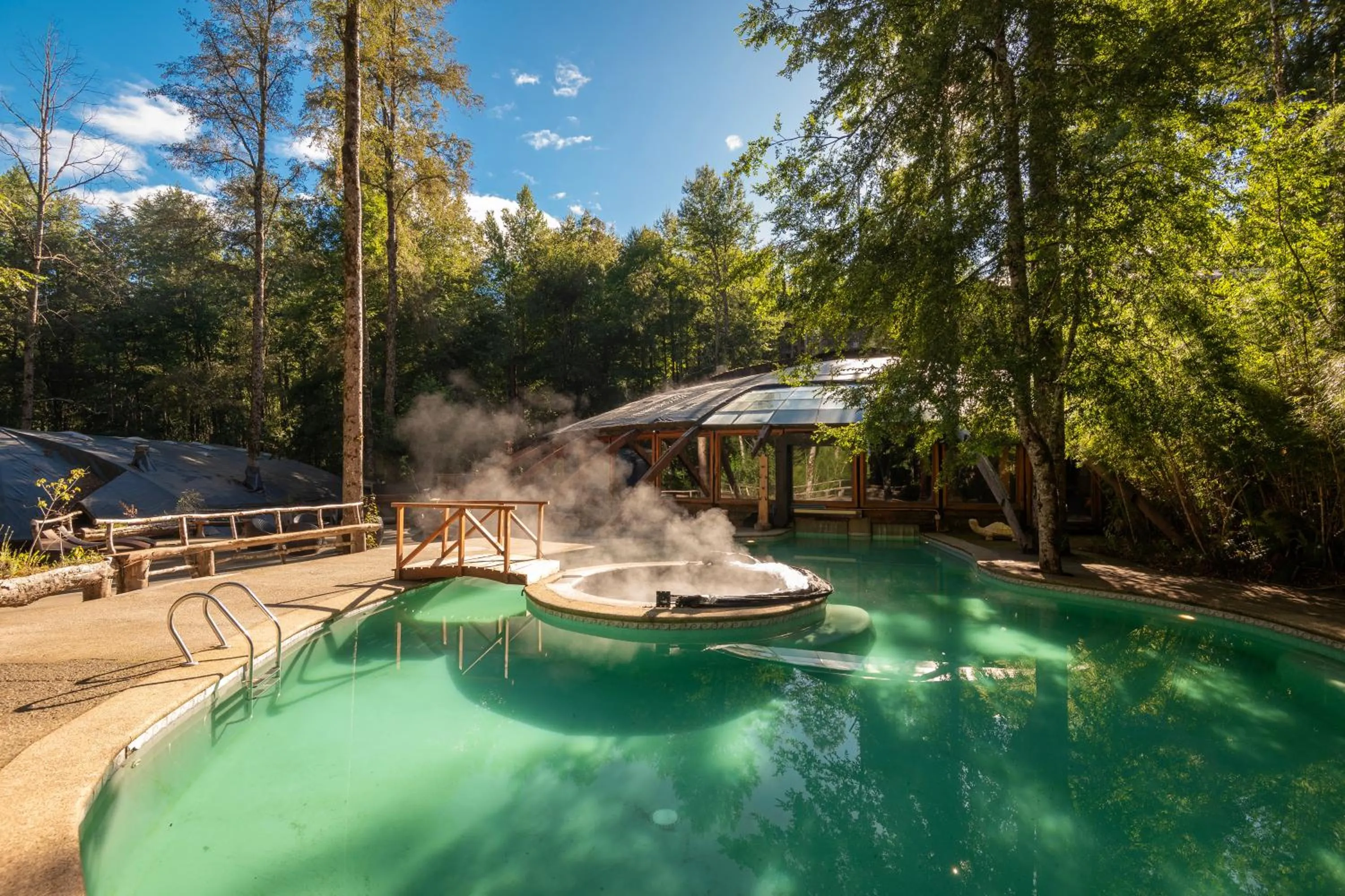 Hot Tub in Huilo Huilo Nothofagus Hotel & Spa