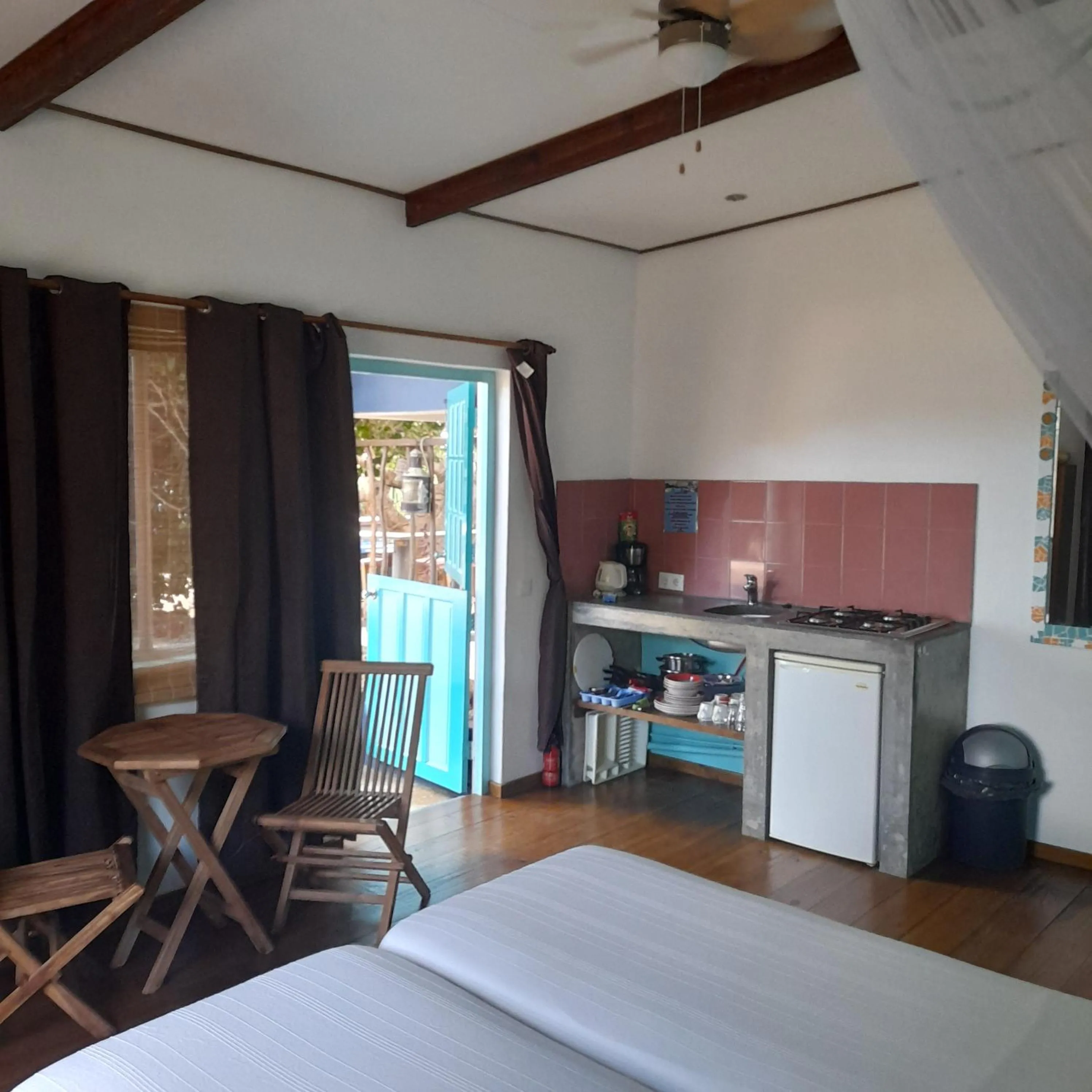 kitchen, Bed in Caribbean Chillout Apartments