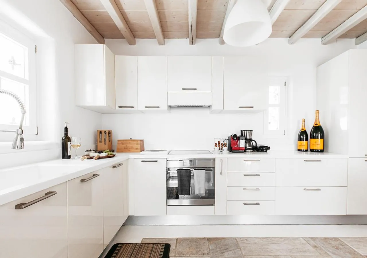 Kitchen or kitchenette in Diana Villa Mykonos