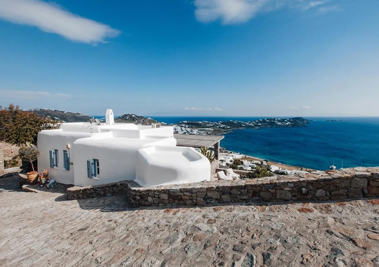 Bird's eye view in Diana Villa Mykonos