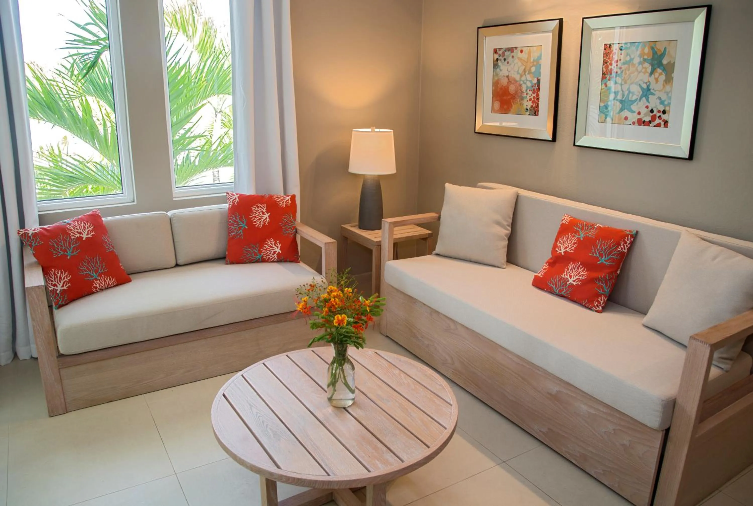 Living room in Siboney Beach Club