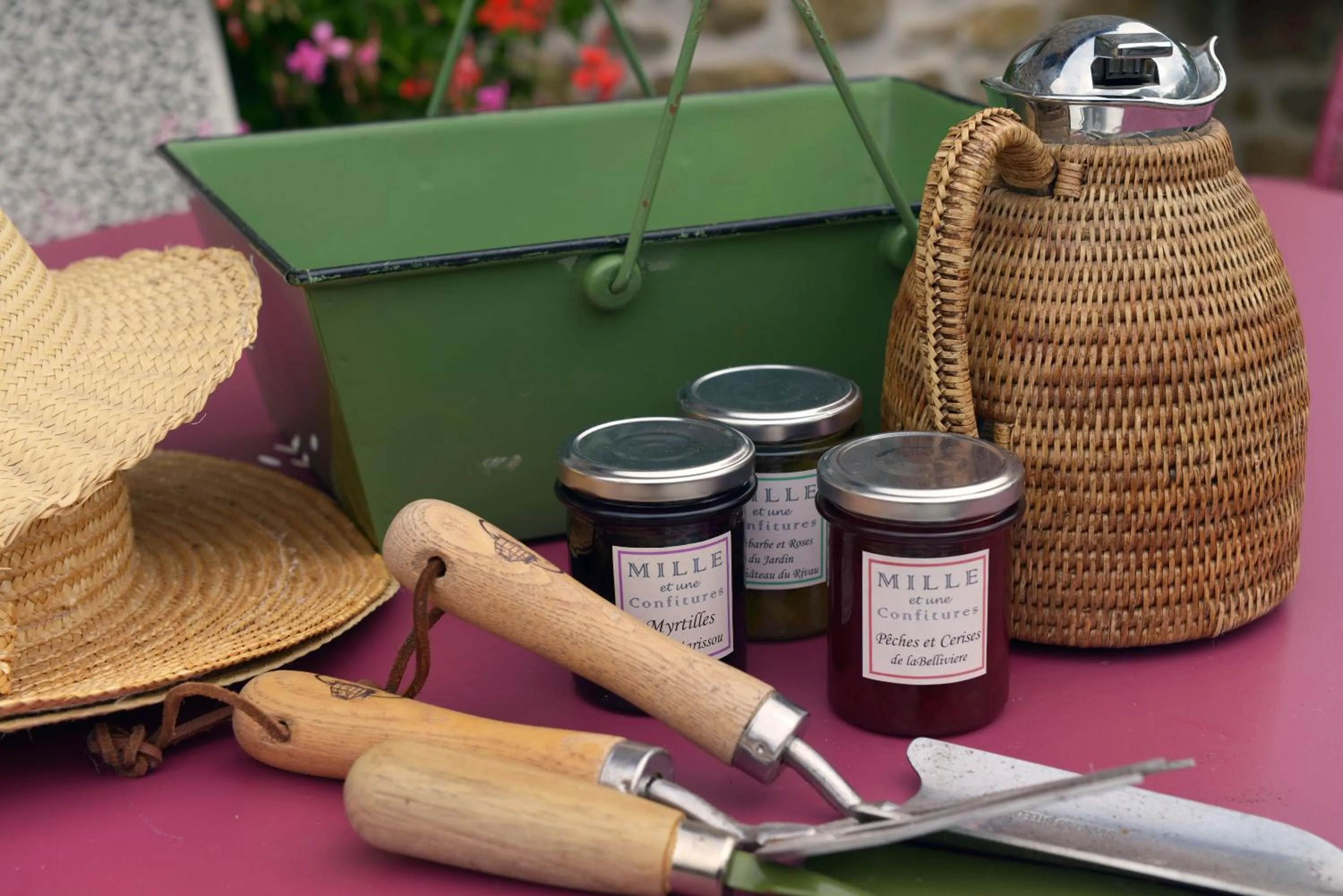 Garden view in Hostellerie de la Motte jean