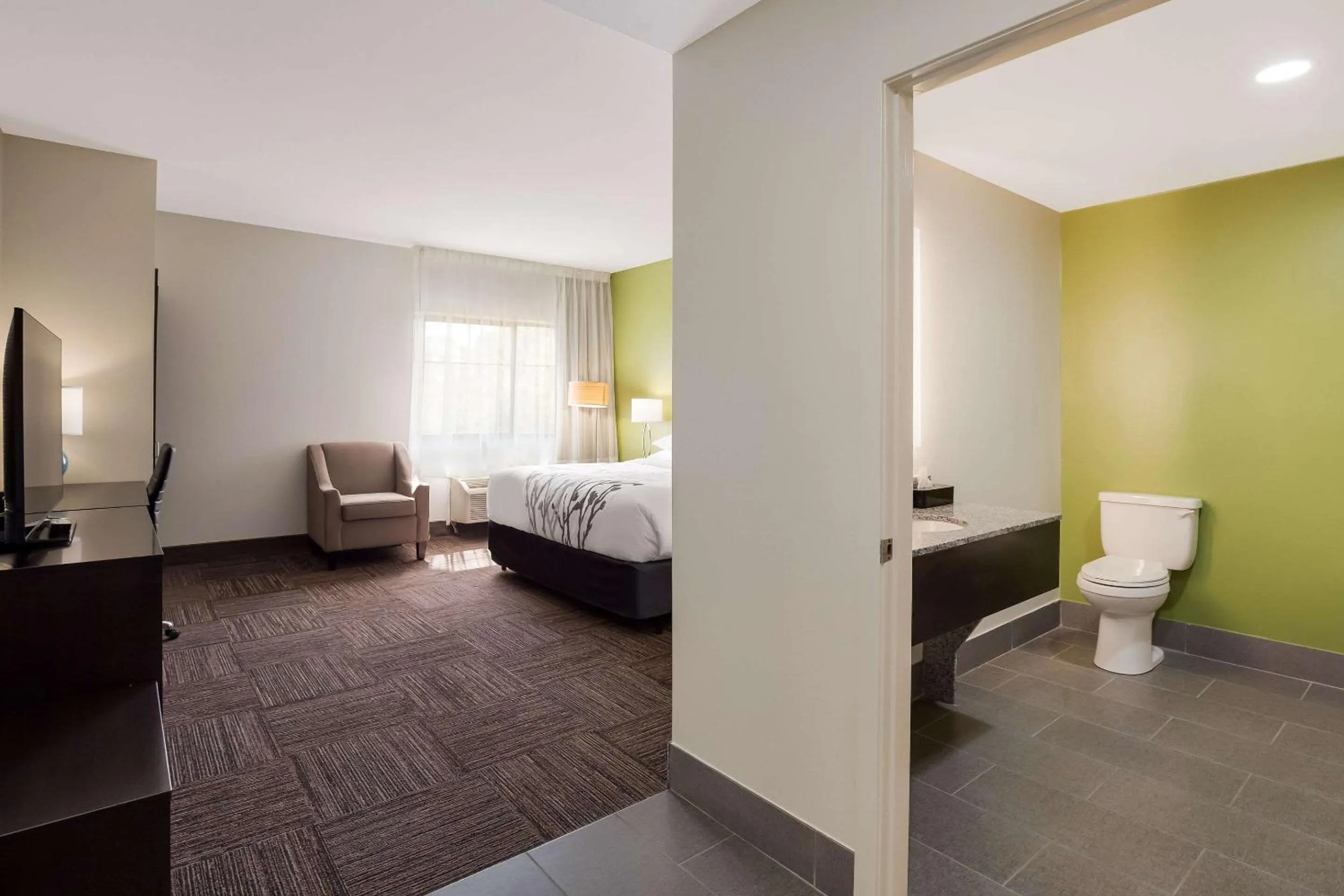 Bedroom, Bed in Sleep Inn & Suites North Mobile Saraland