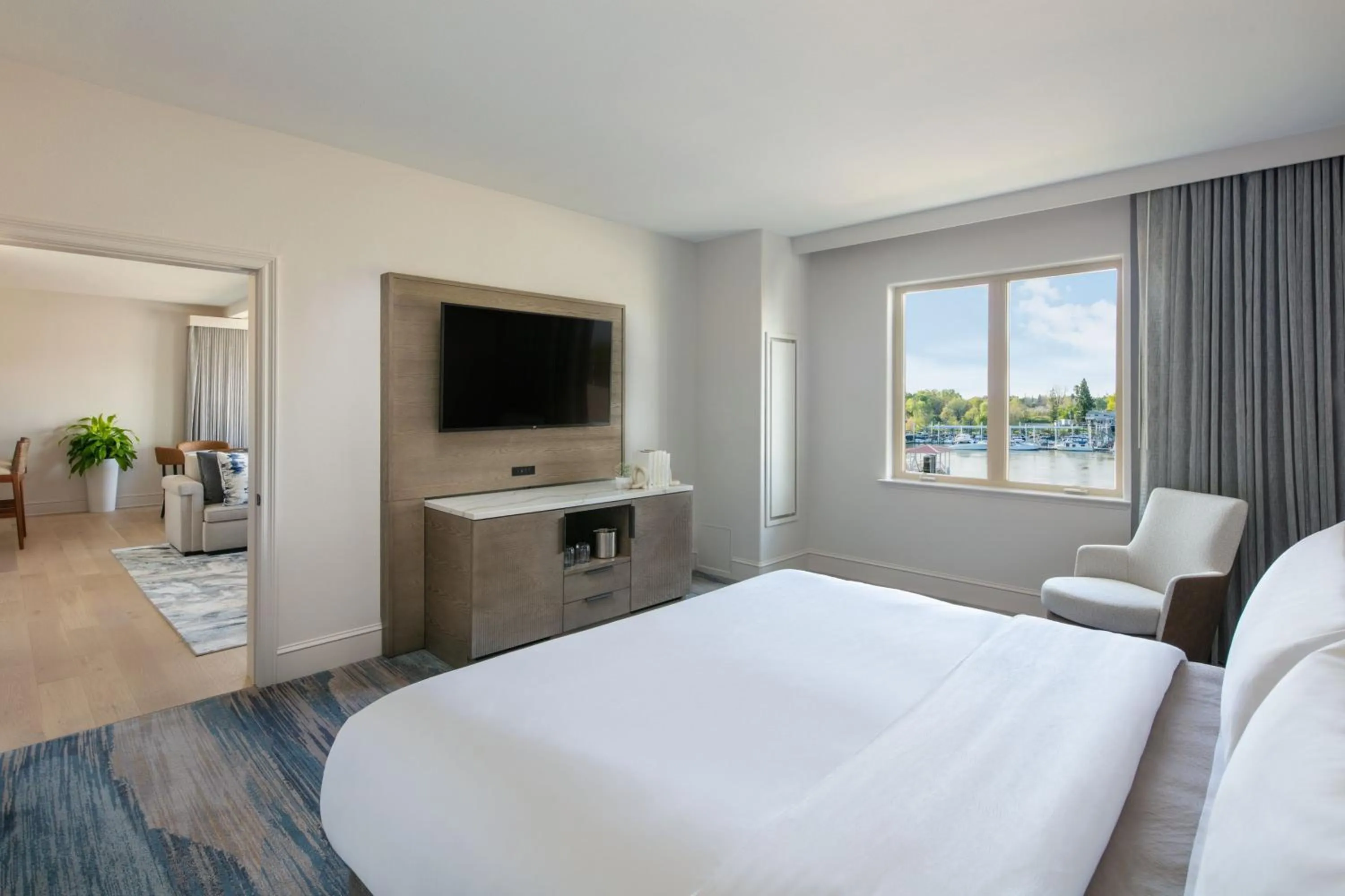 Photo of the whole room, Bed in The Westin Sacramento Riverfront Hotel & Spa