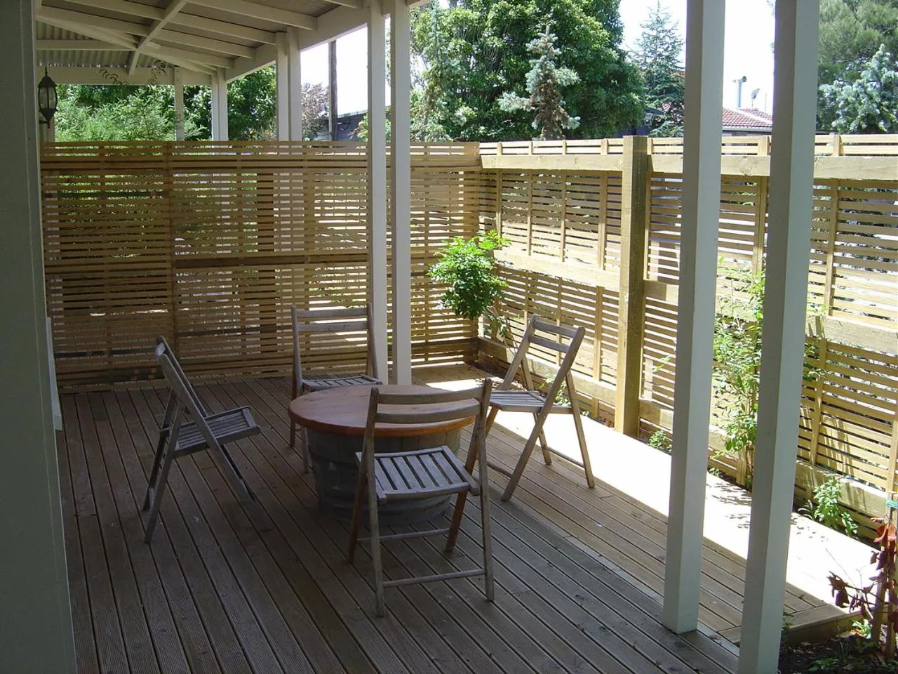 Patio in Margrain Vineyard Villas