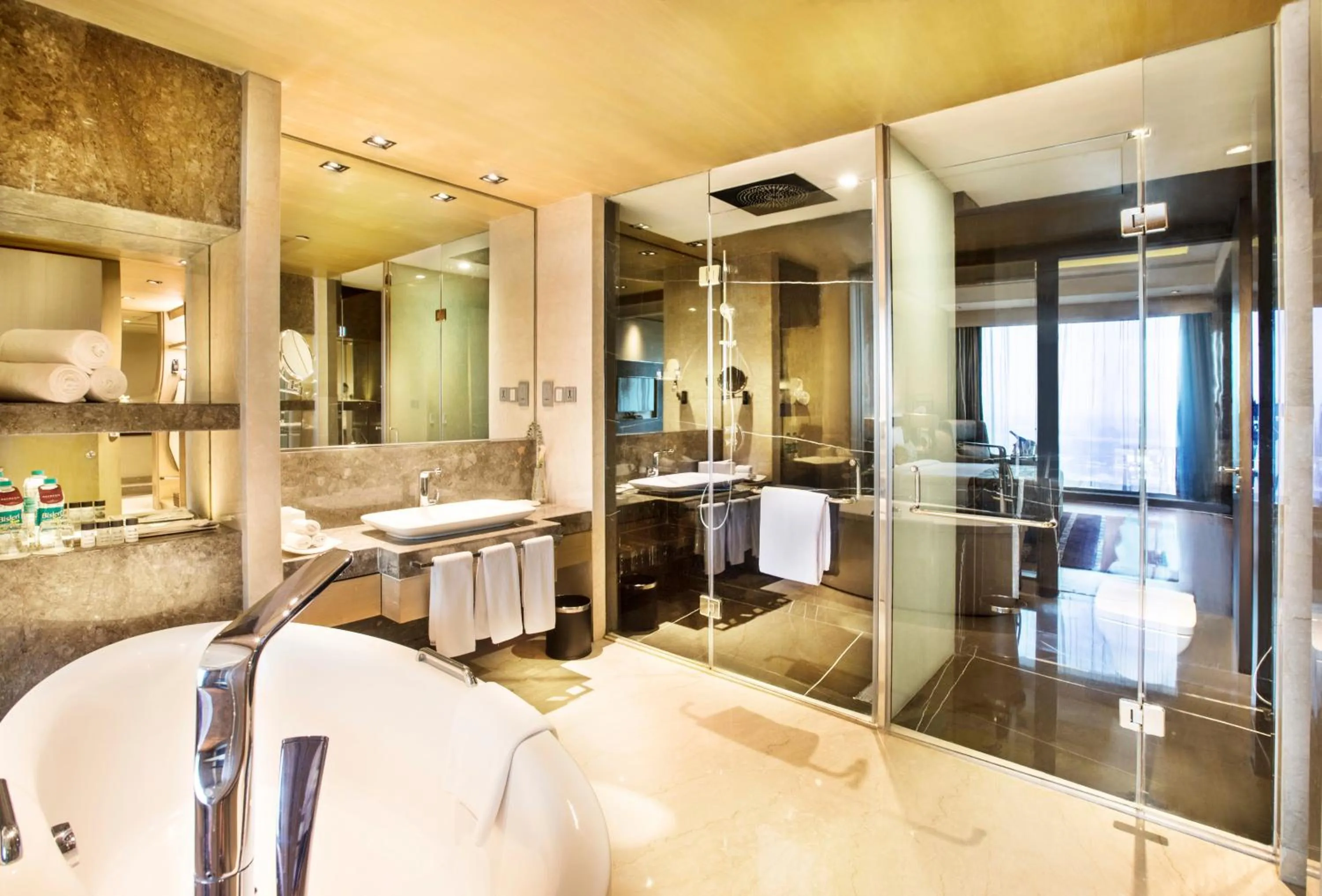 Bathroom in Crowne Plaza New Delhi Rohini by IHG