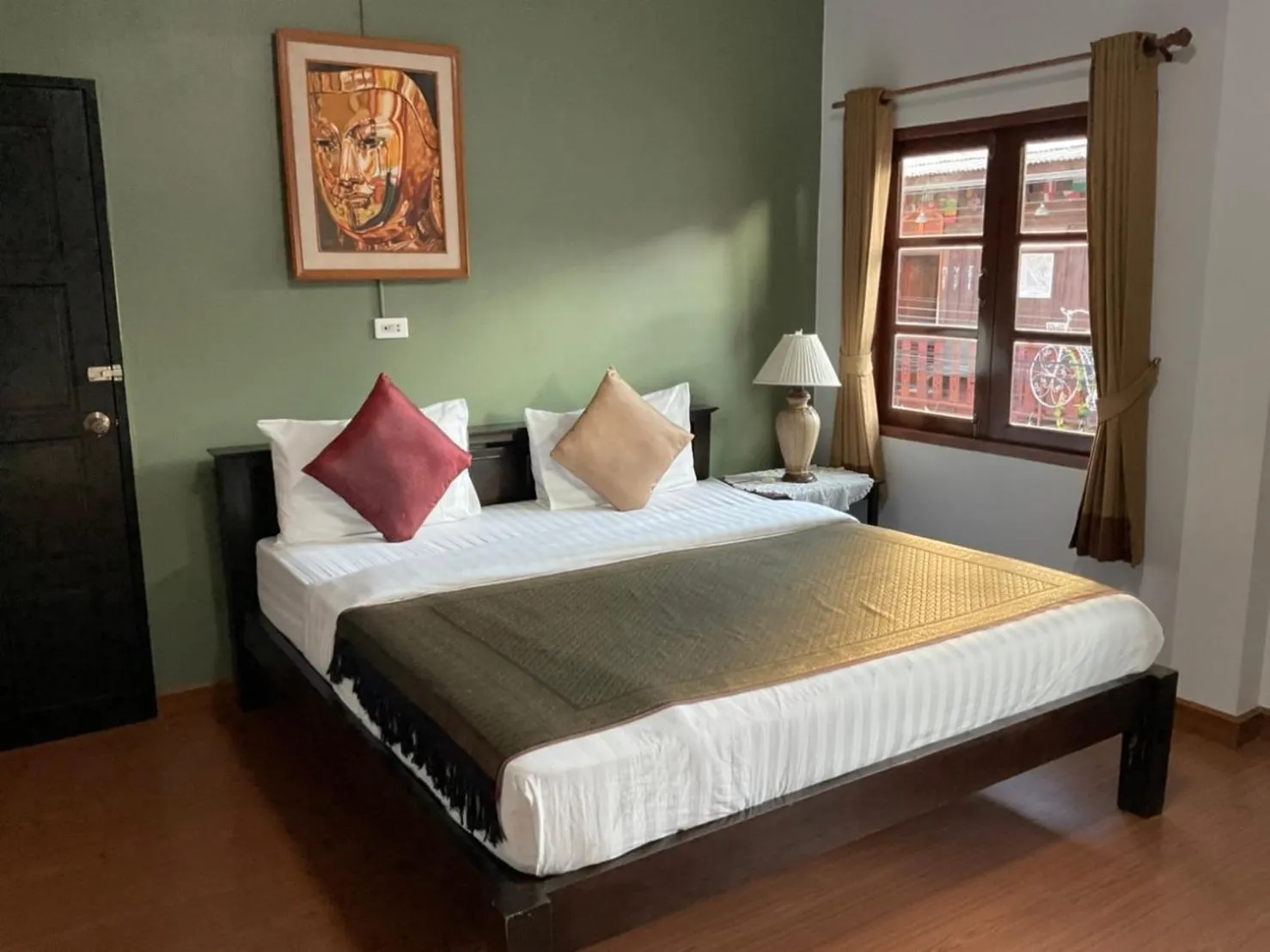 Bed in Baan Klang Vieng