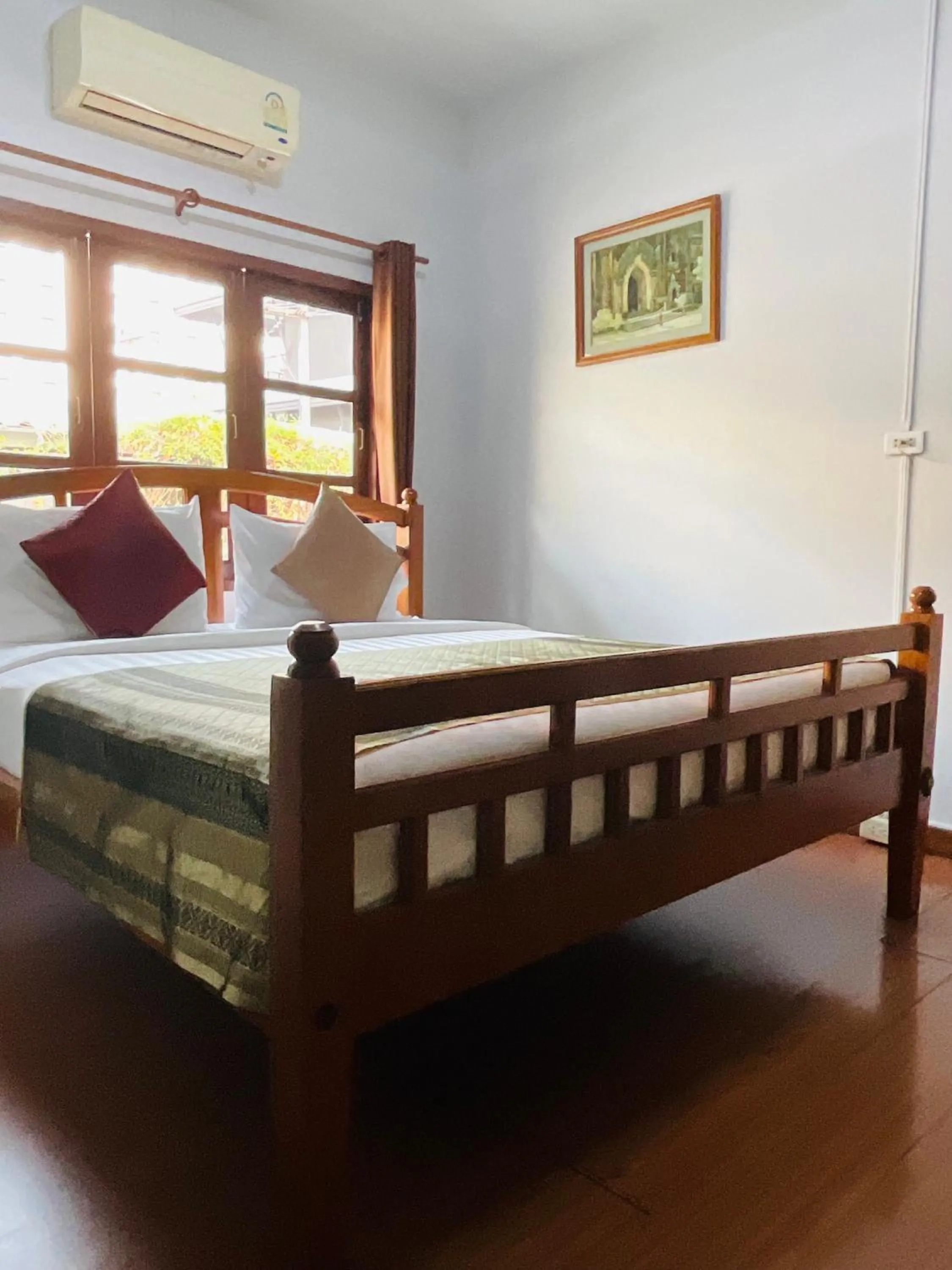 Bed in Baan Klang Vieng