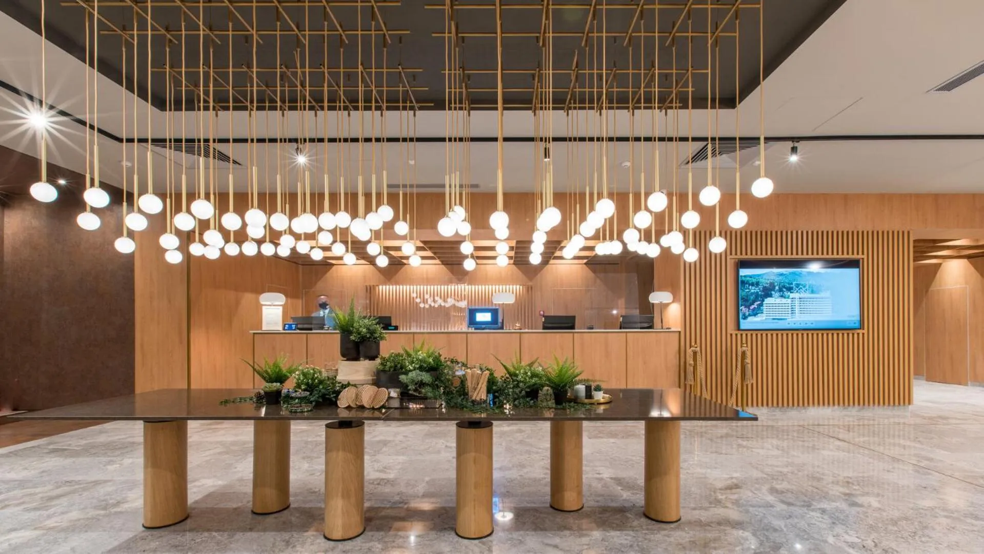 Lobby or reception in Hotel Sinaia