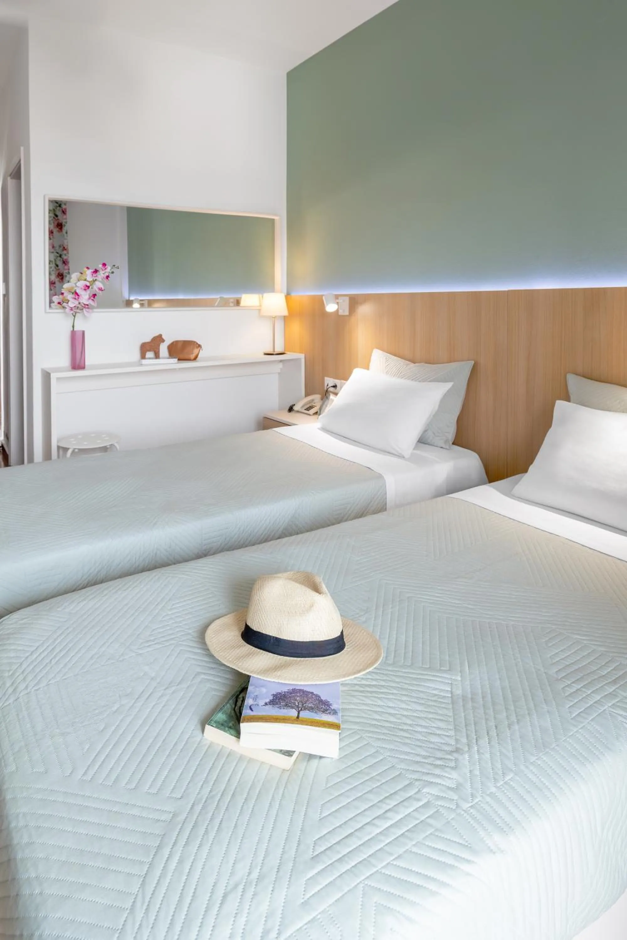 Summer, Bed in Athos Guest House Pansion