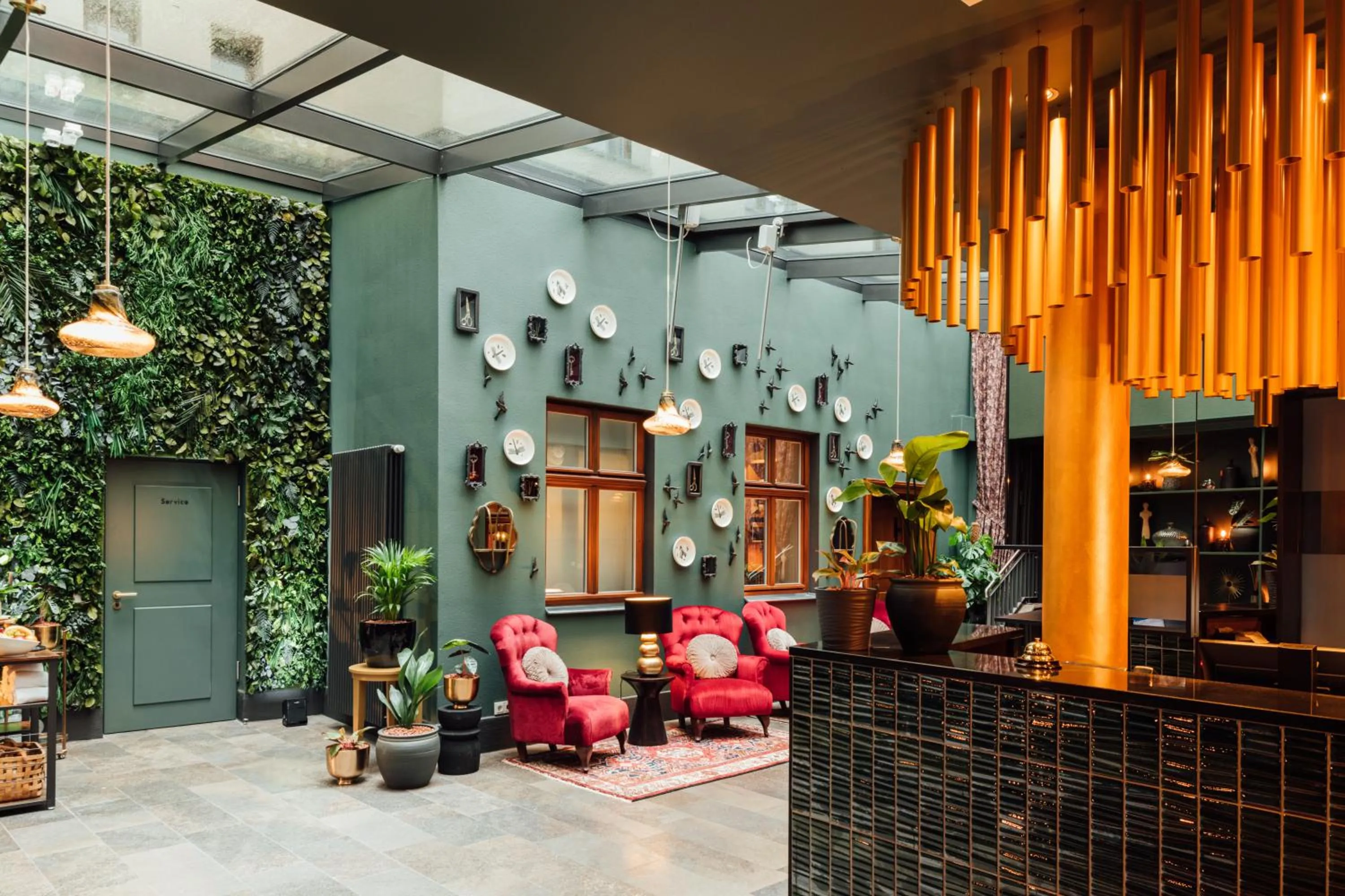 Lobby or reception in Townhouse Leipzig