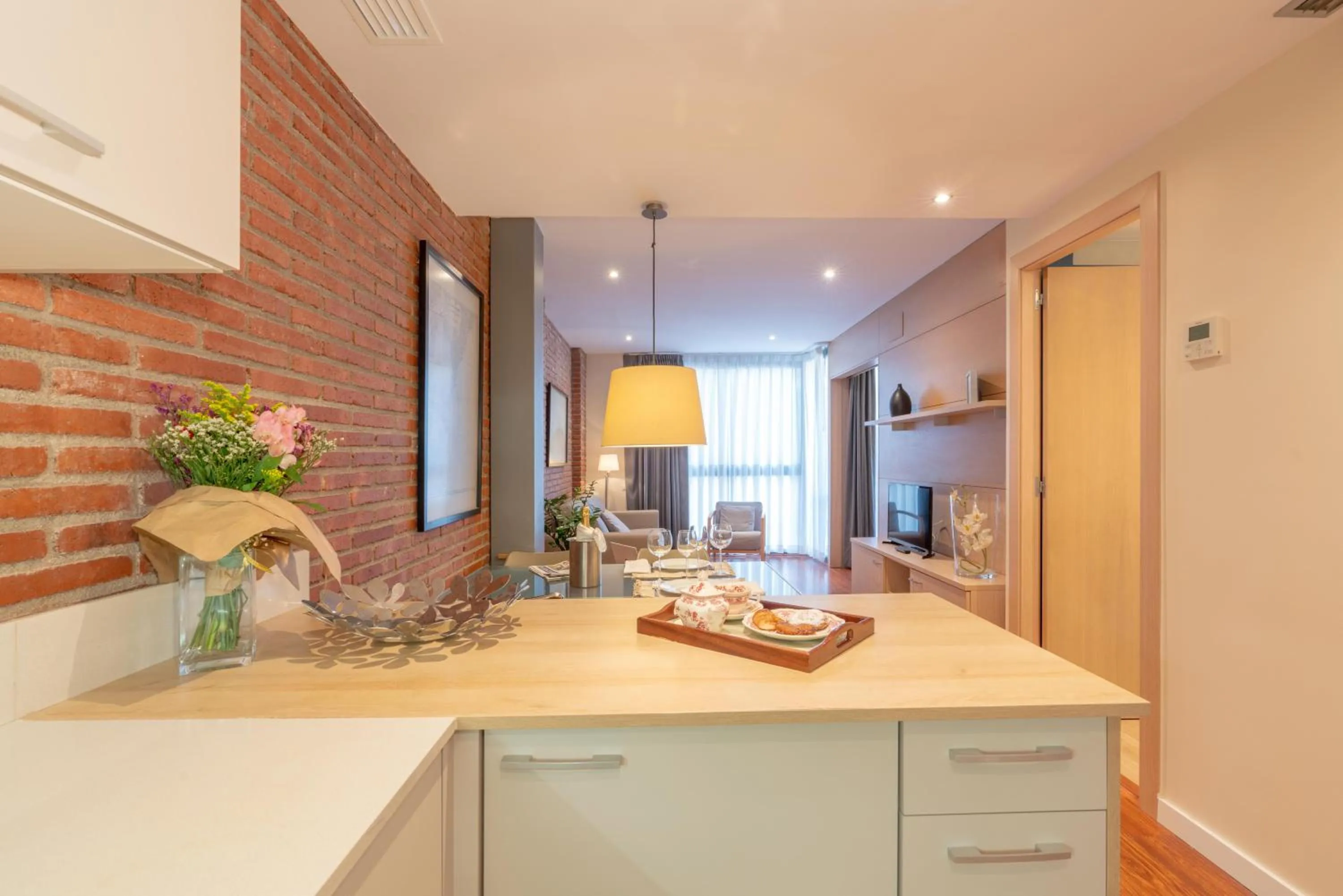 Kitchen or kitchenette in Serennia Cest Apartamentos Arc de Triomf