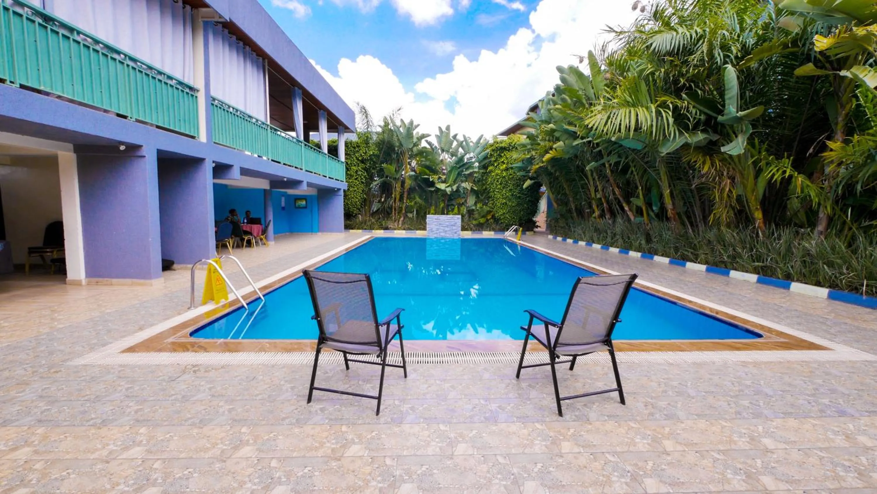 Pool view in Lebanon Hotel