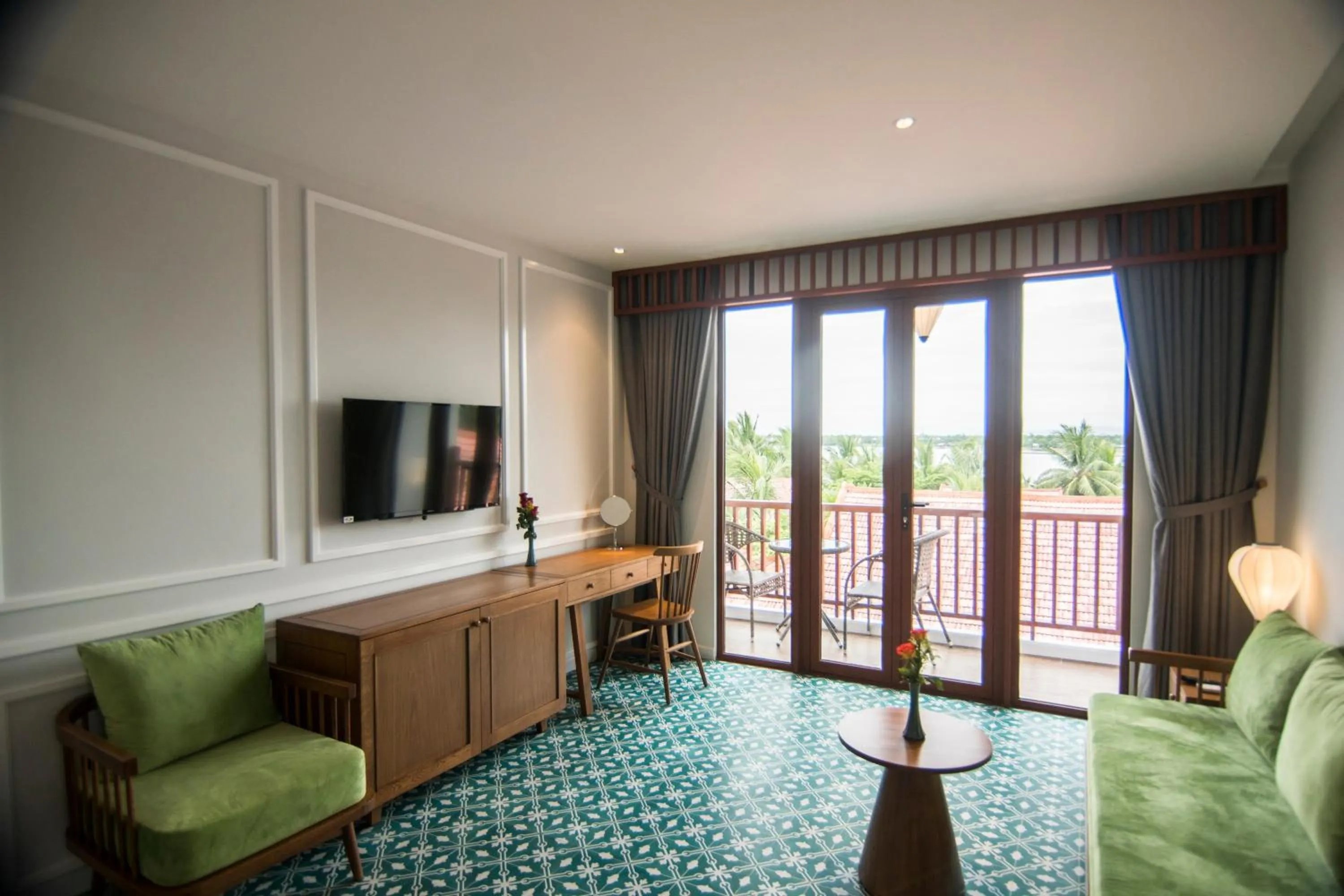 Living room in Vinh Hung Old Town Hotel