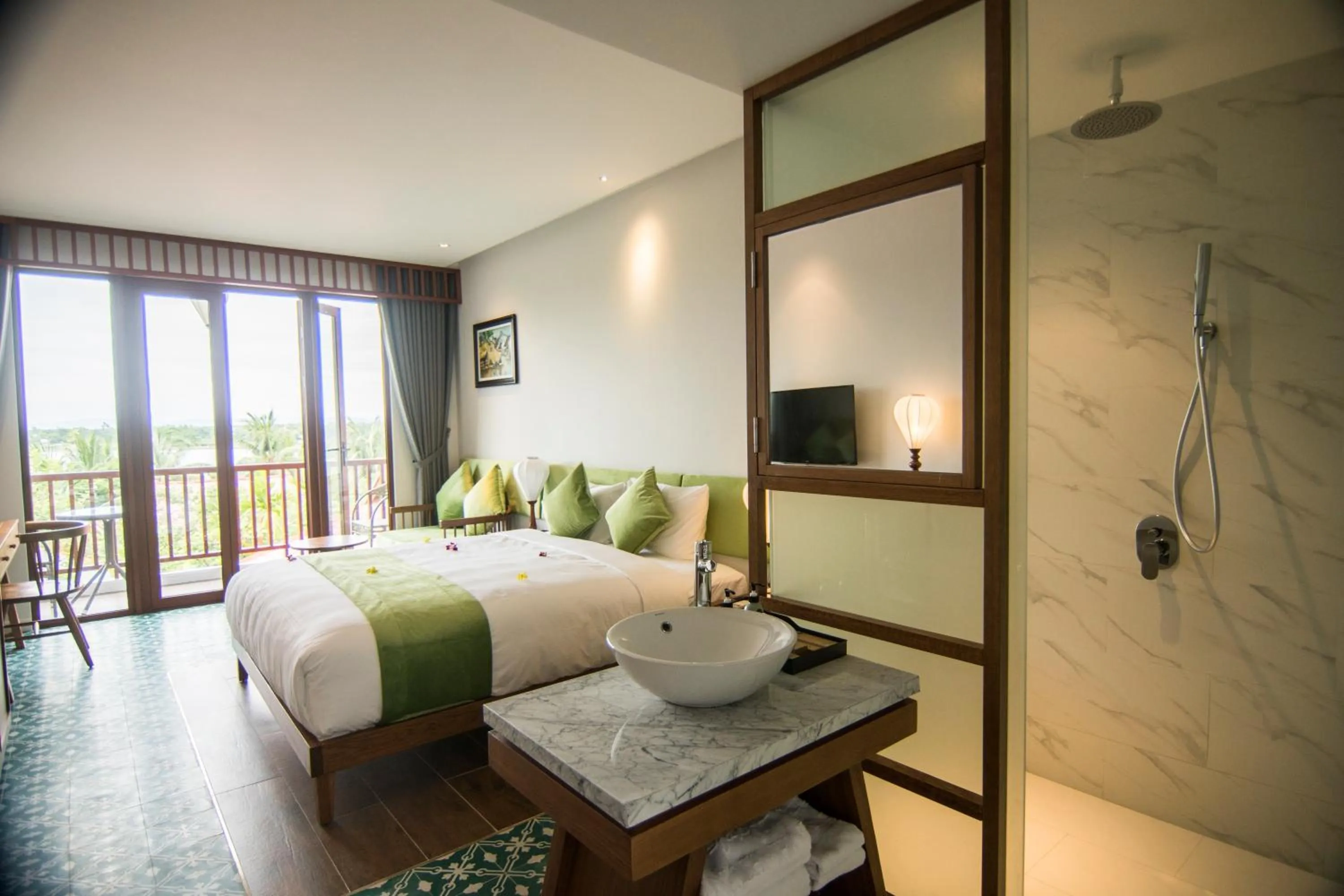 Bedroom, Bed in Vinh Hung Old Town Hotel