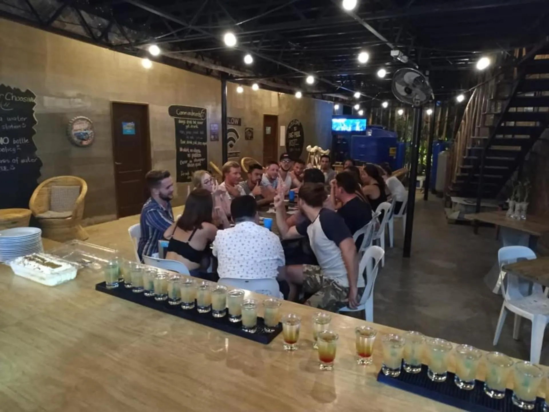 Evening entertainment in Big Paul Hostel