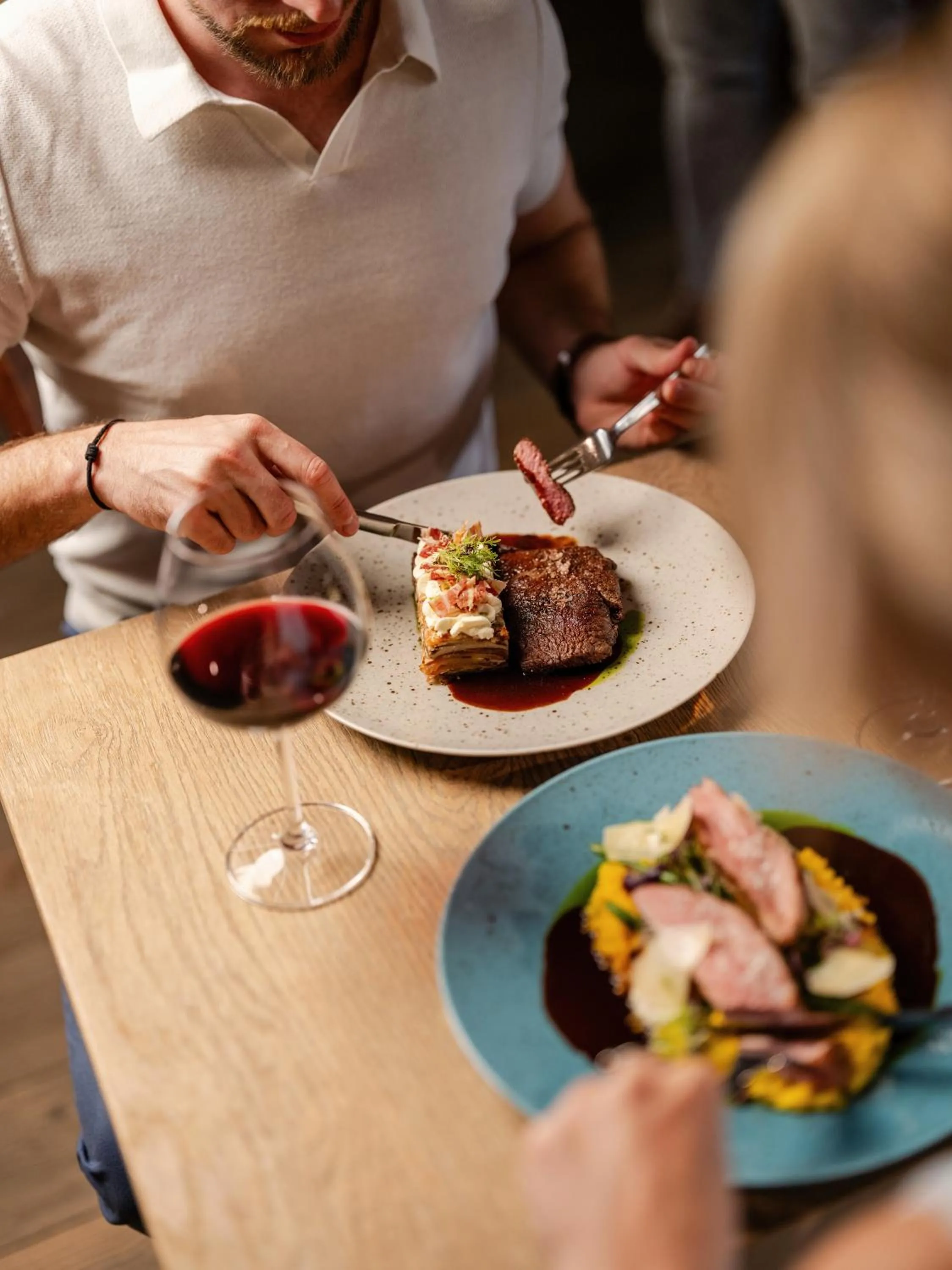 Food close-up in OREA Resort Panorama Moravský kras