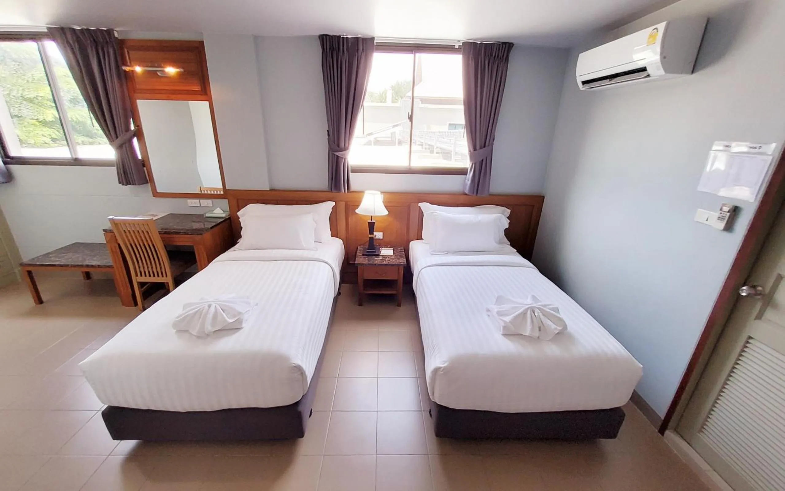 Bed in Plakan Resort