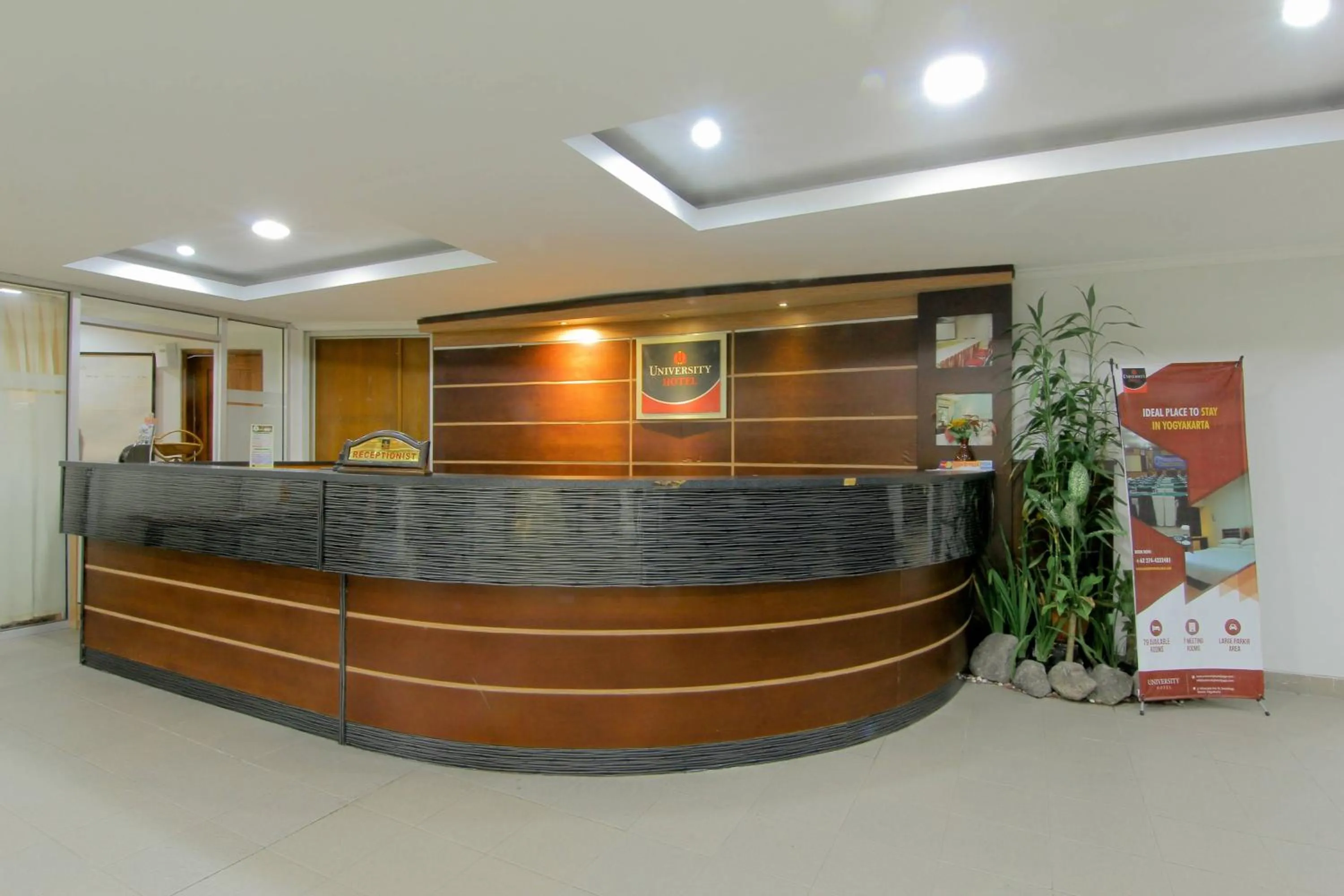 Lobby or reception in University Hotel Yogyakarta