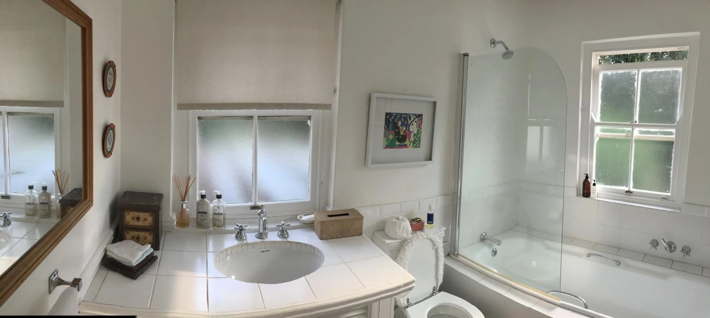 Shower in Leighwood Lodge