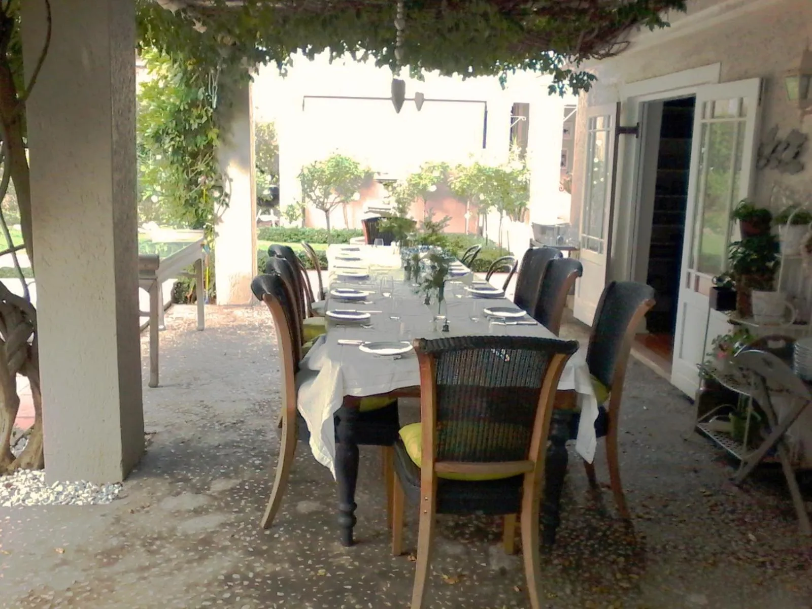 Patio in Leighwood Lodge