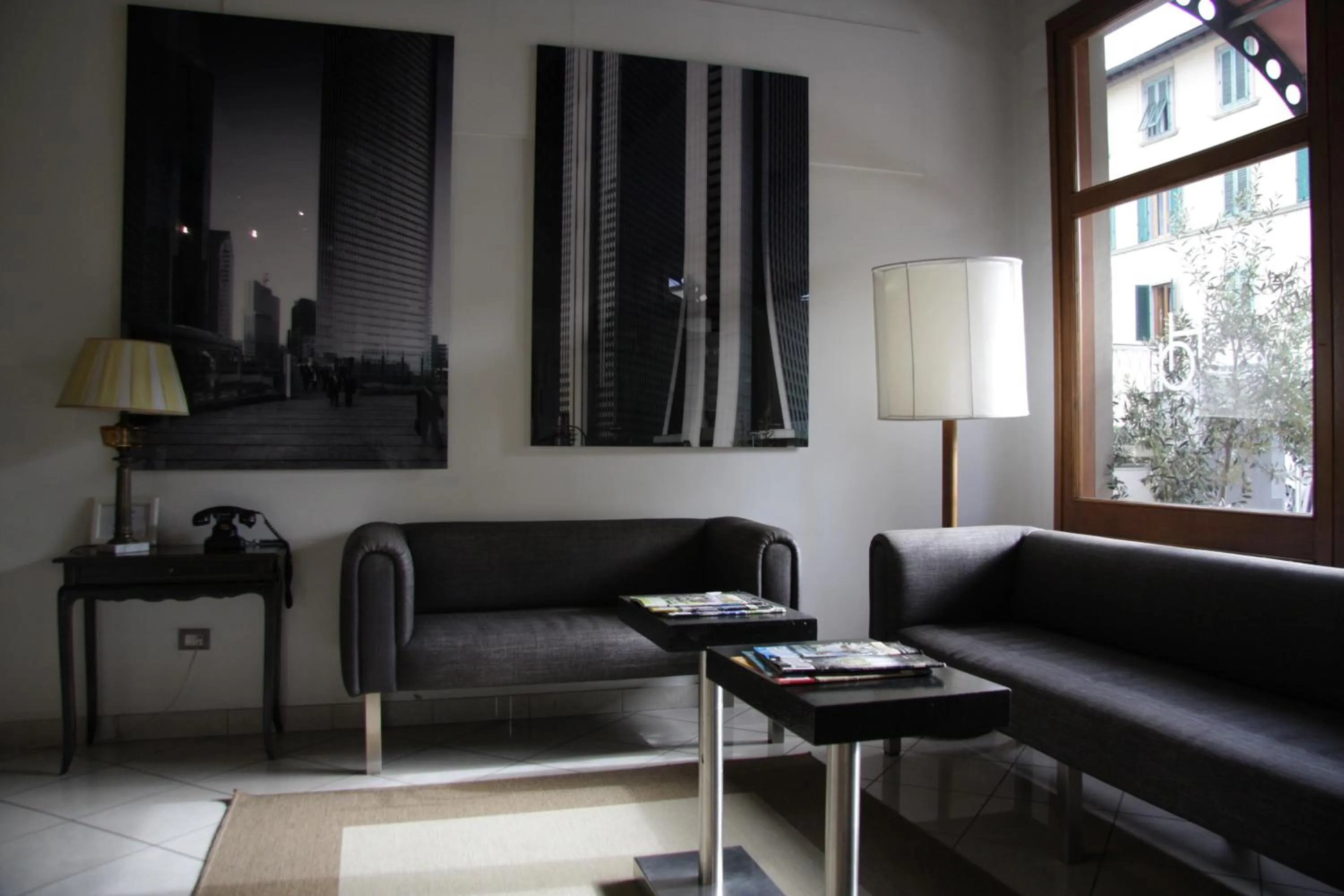 Lobby or reception in Hotel Alex