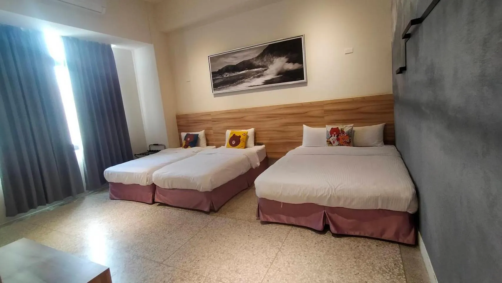 Bed in Rainbow Hotel