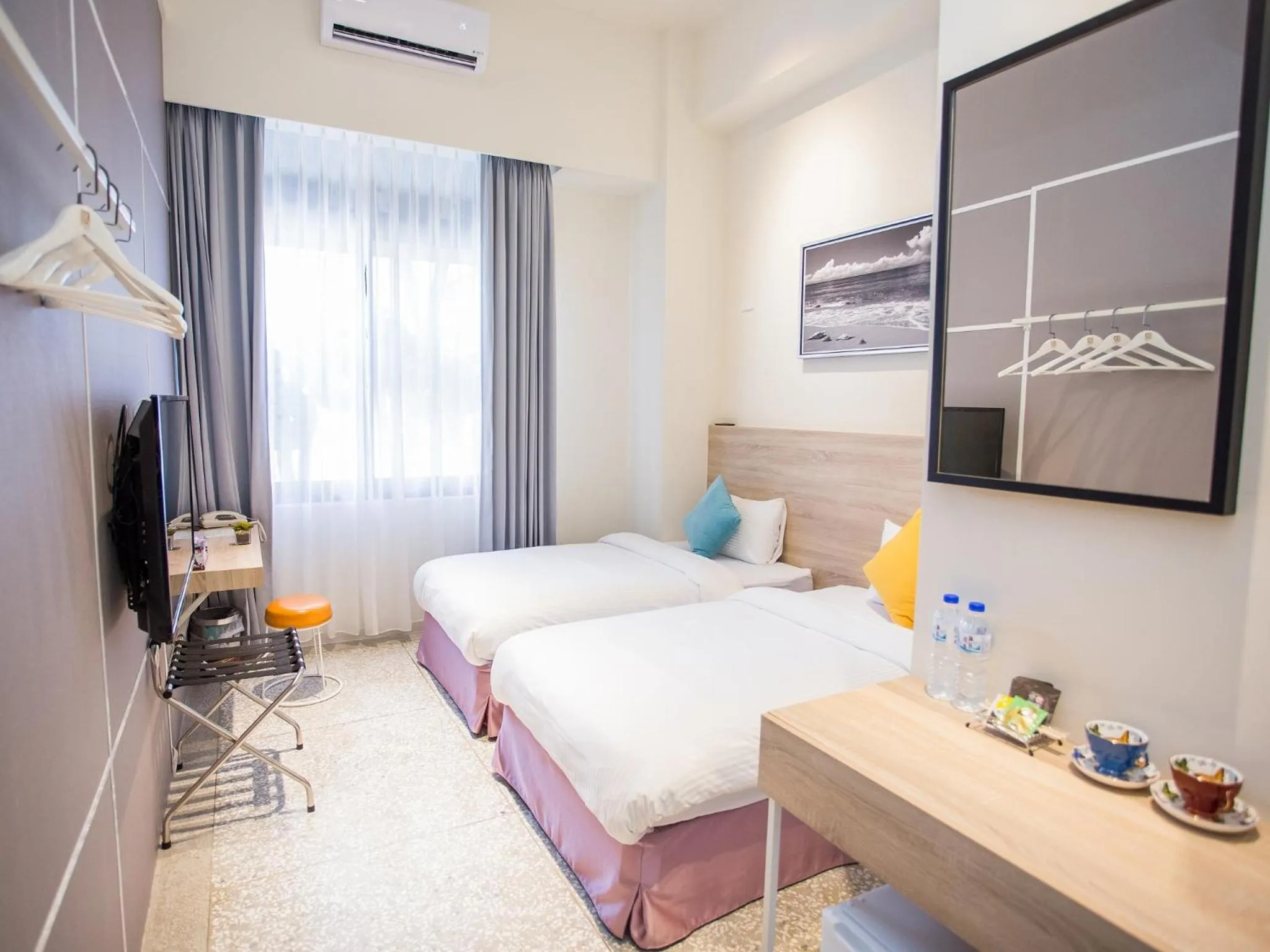 Bed in Rainbow Hotel