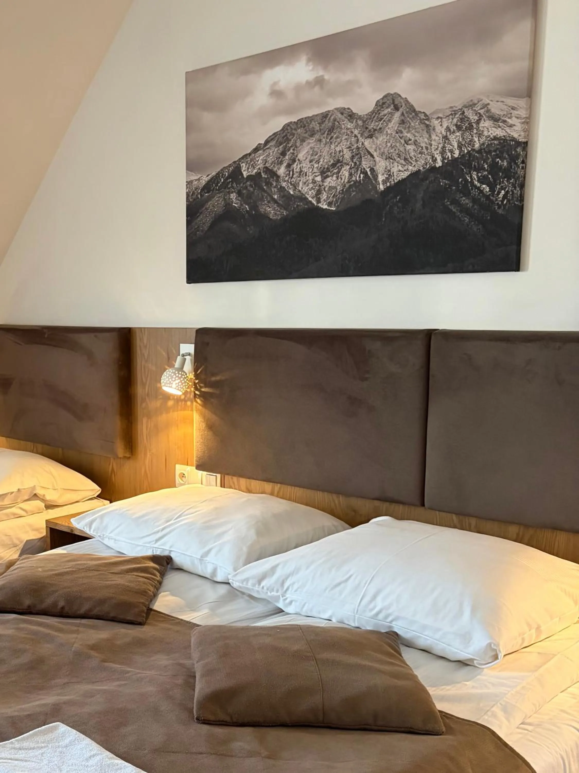 Bed in ZAJAZD BIAŁCZAŃSKI Dom Wypoczynkowy Restauracja blisko Stoków Narciarskich