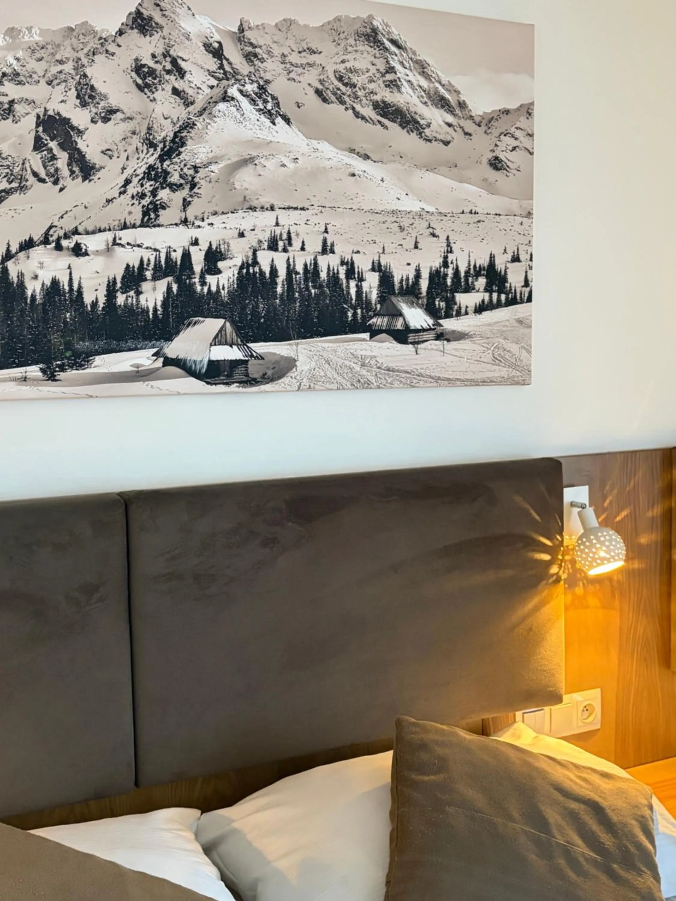 Bed in ZAJAZD BIAŁCZAŃSKI Dom Wypoczynkowy Restauracja blisko Stoków Narciarskich