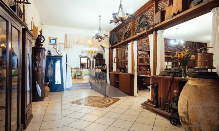 Lobby or reception in Albergo Hotel Villaggio Ristorante Tanit