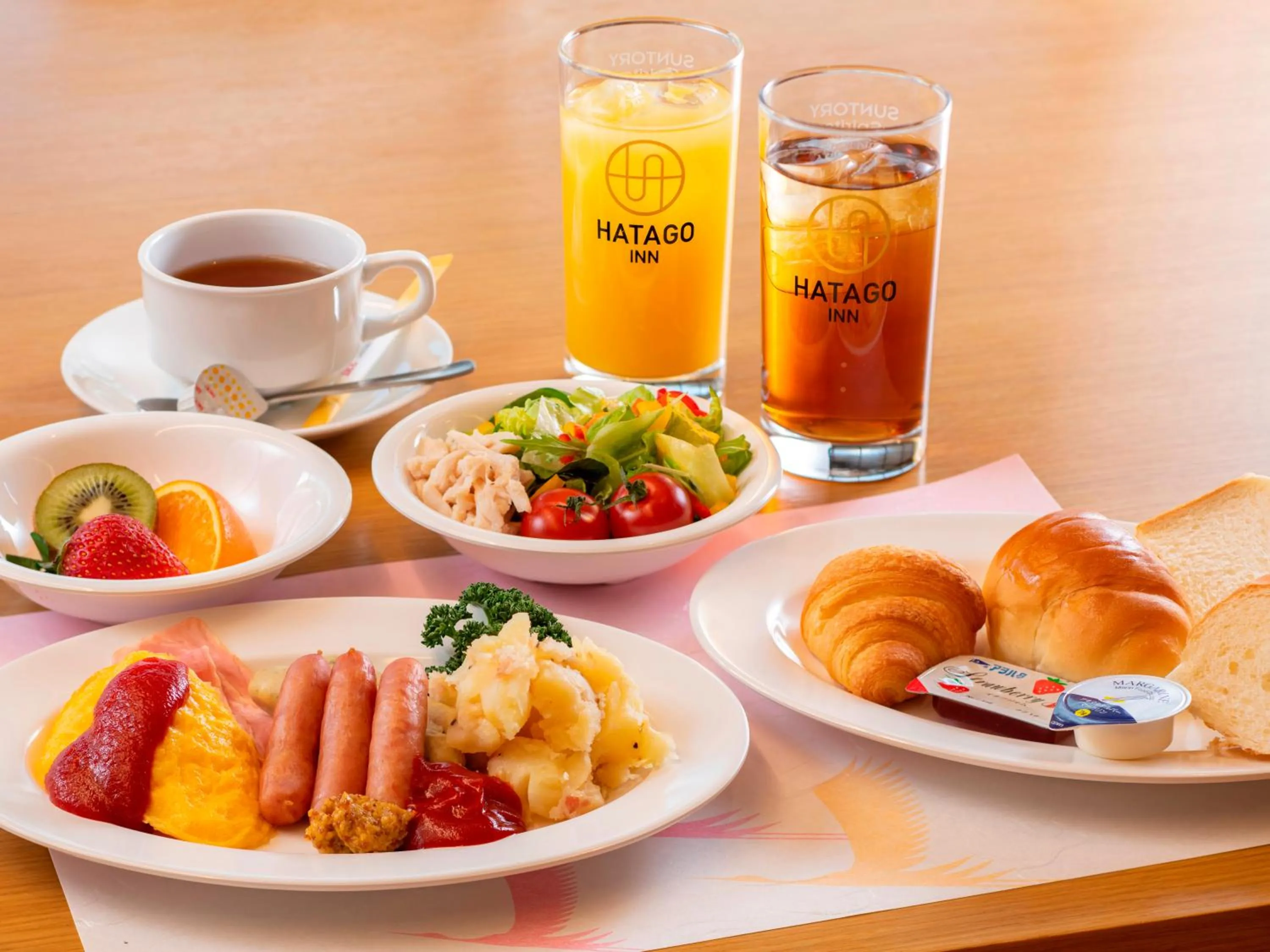 Buffet breakfast in HATAGO INN Fukushima Hirono