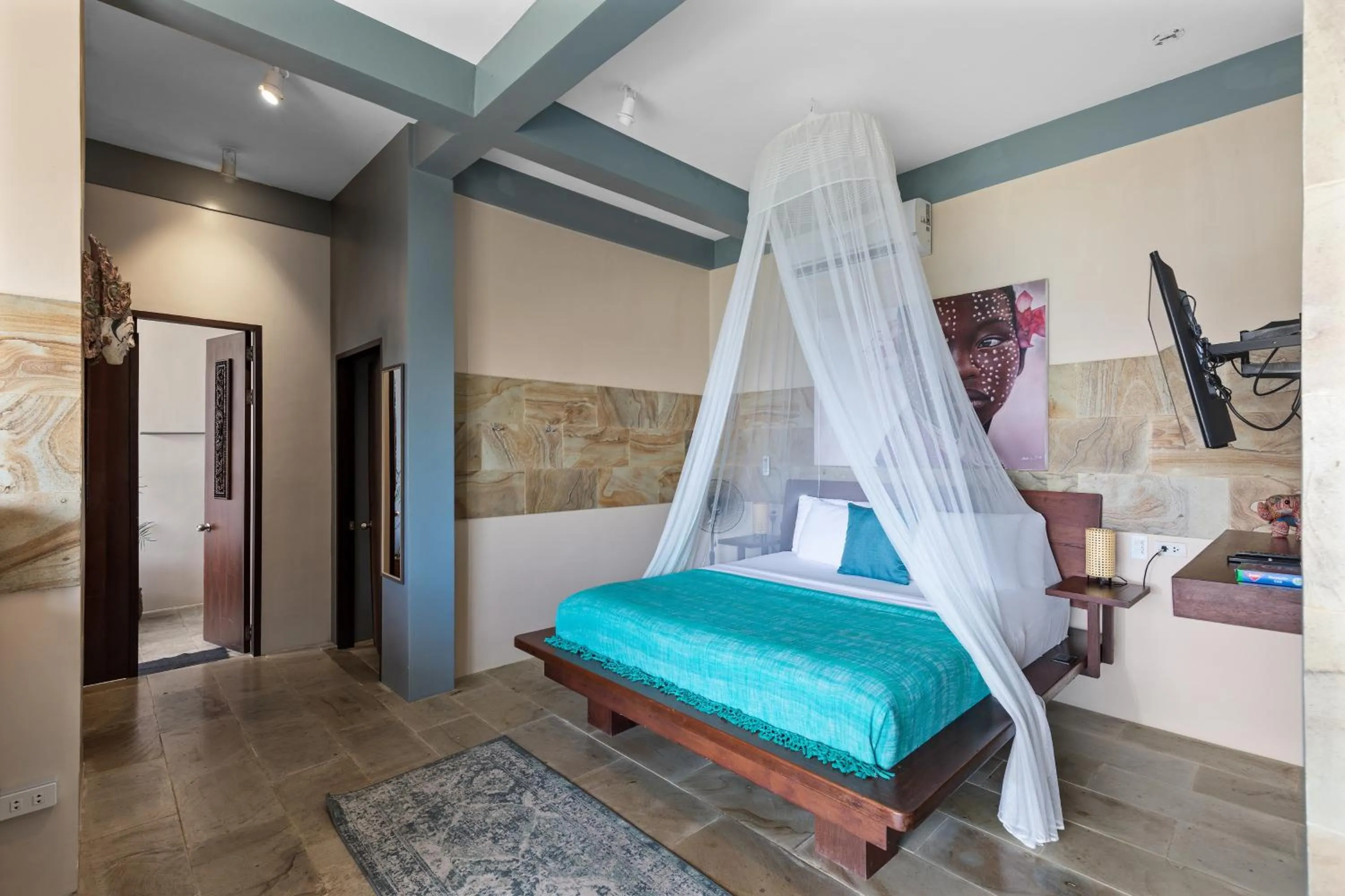 Bed in Karuna El Nido Villas