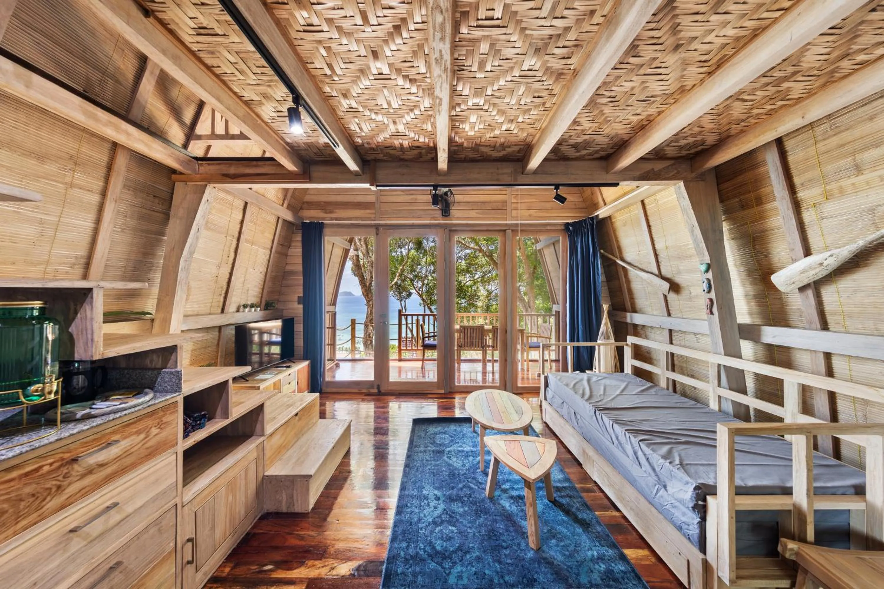 View (from property/room), Bed in Karuna El Nido Villas