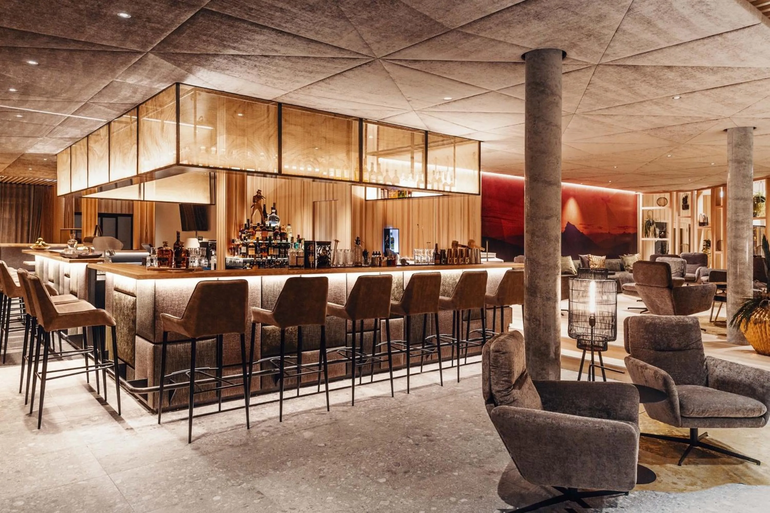 Lounge or bar in Alpenstern Genießerhotel