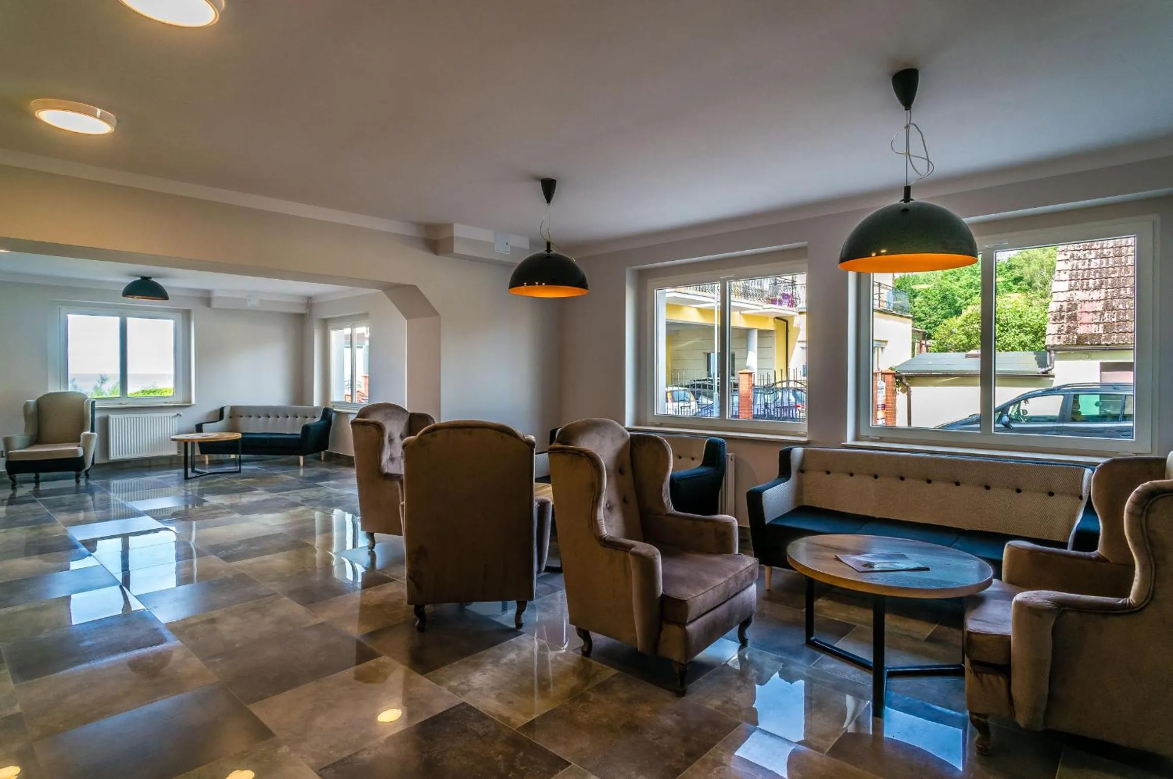 Lobby or reception in Ośrodek Wypoczynkowy Gwarek Ustronie Morskie