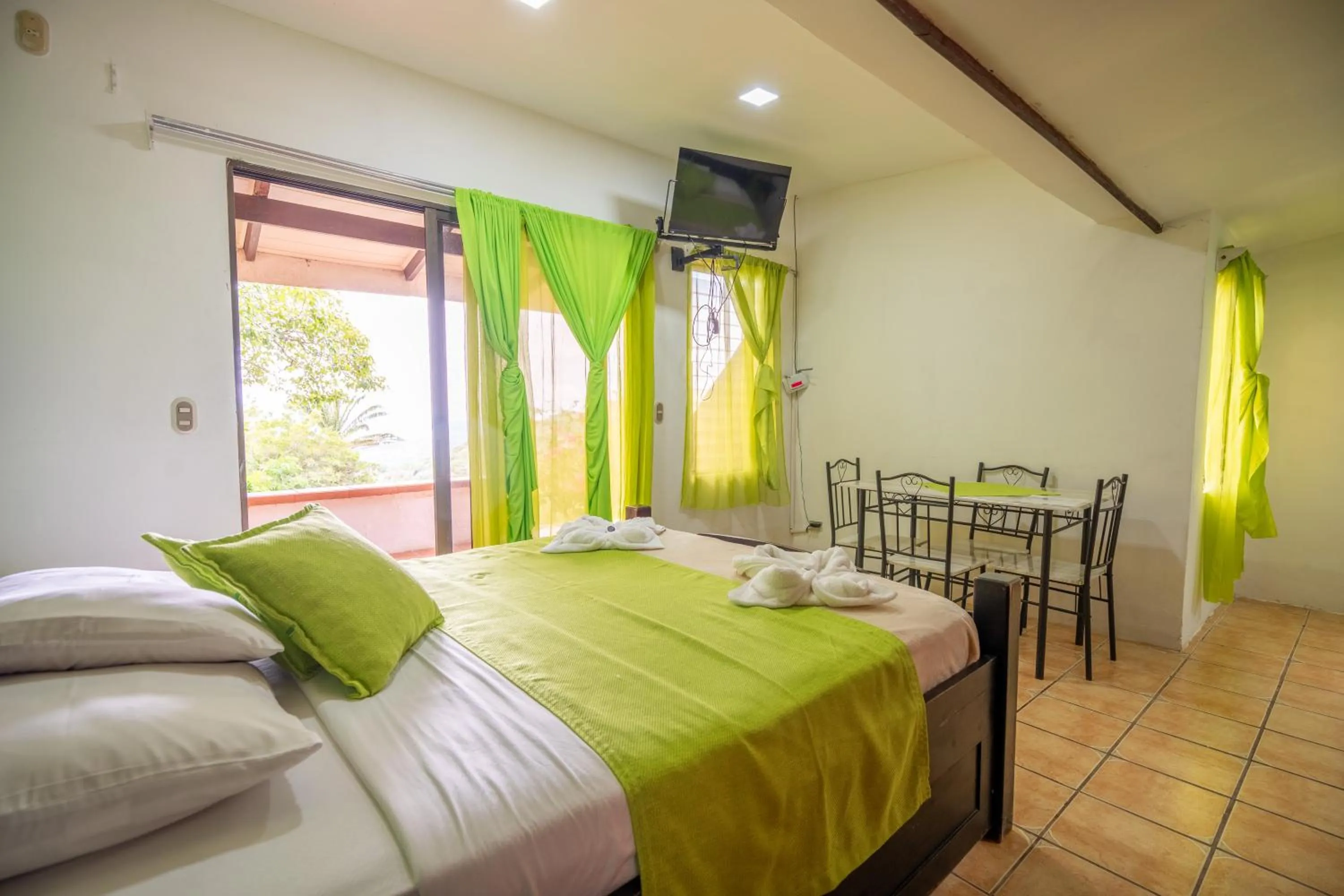 Bedroom, Bed in Adventure Park & Hotel Vista Golfo