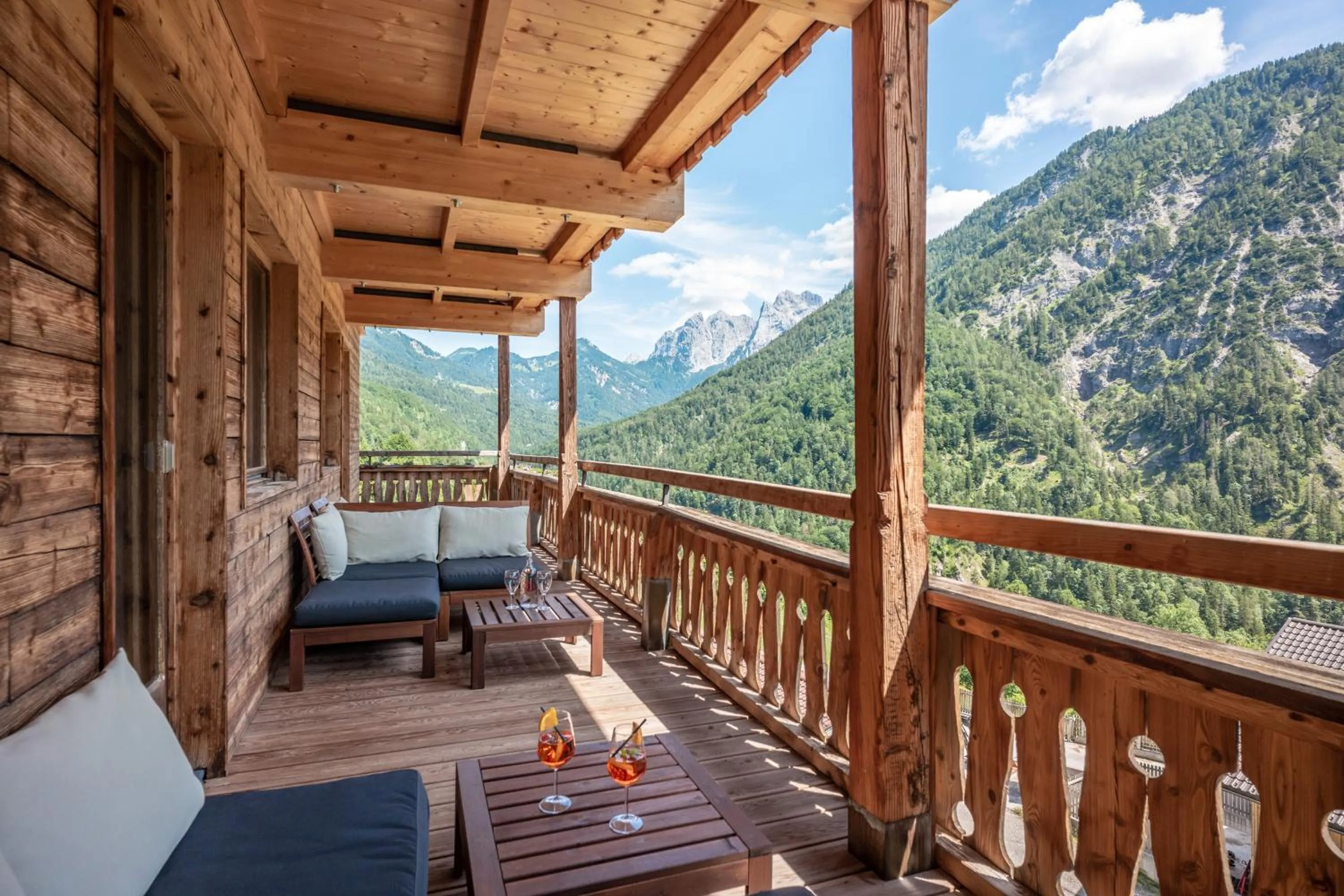 Balcony/Terrace in Berg'k'hof Kaisertal - Alpine Hideaway