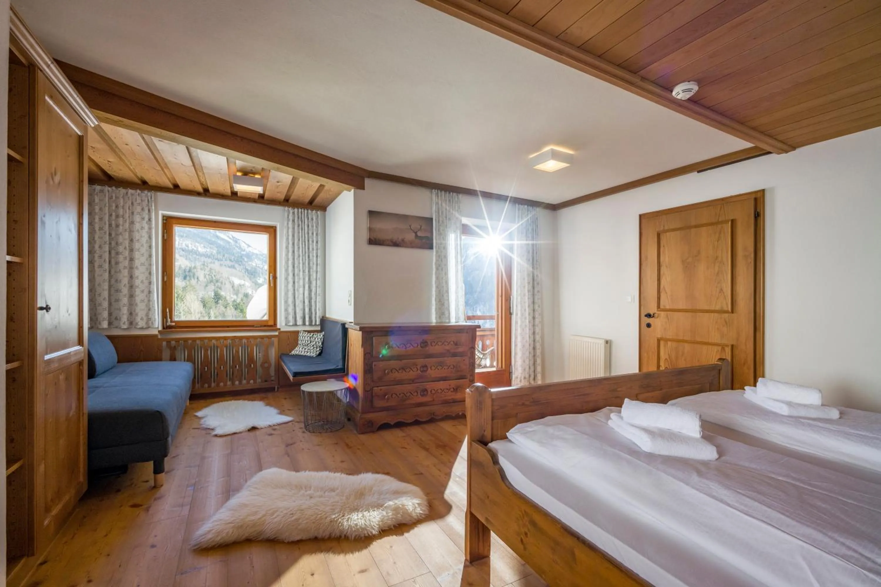 Photo of the whole room, Bed in Berg'k'hof Kaisertal - Alpine Hideaway