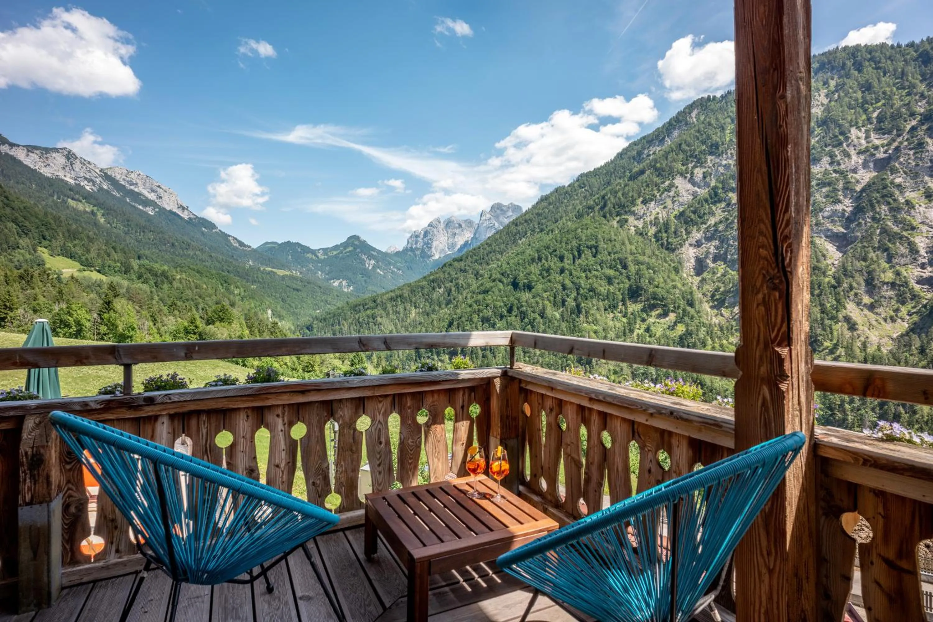 View (from property/room) in Berg'k'hof Kaisertal - Alpine Hideaway