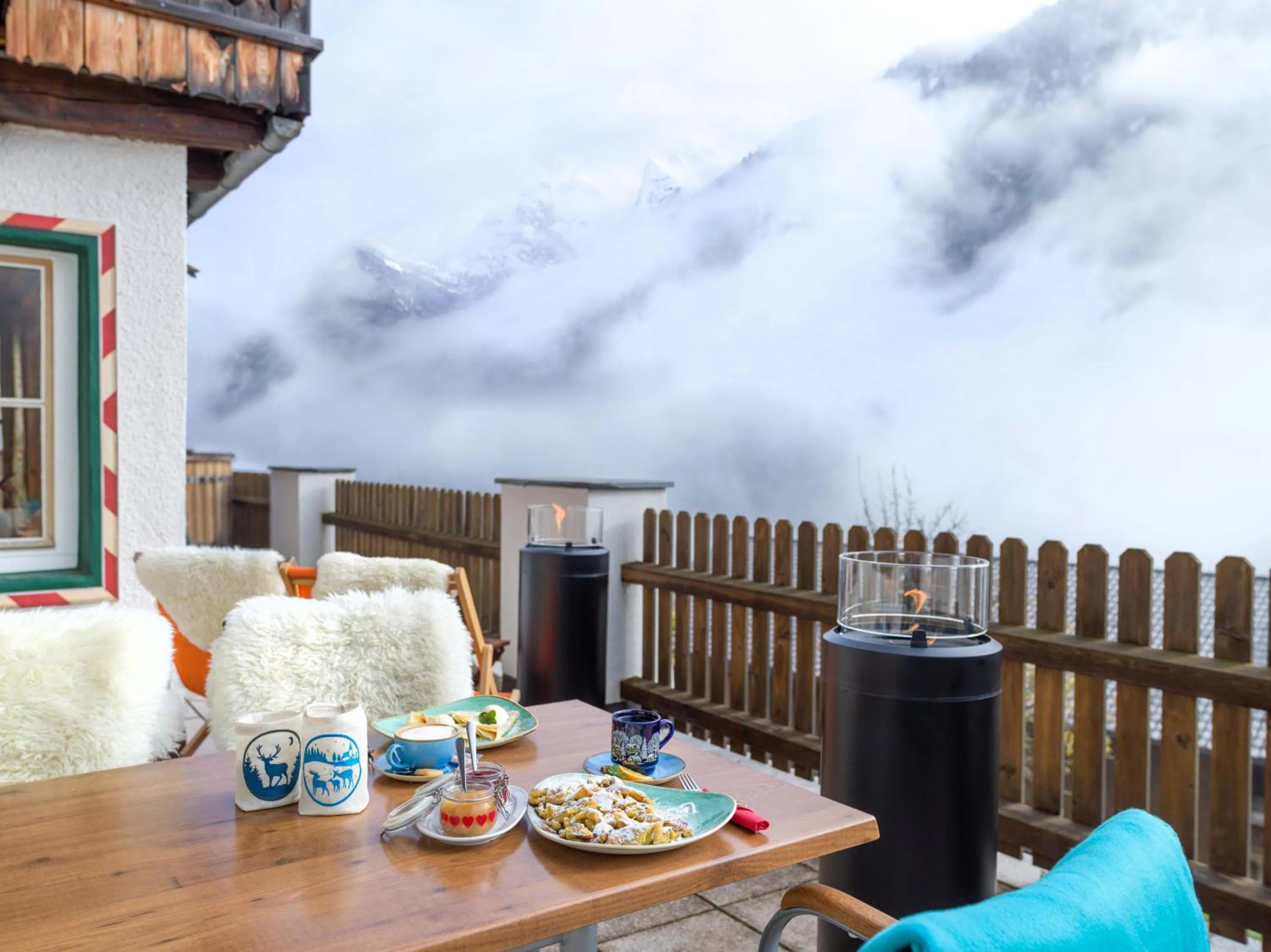 Balcony/Terrace in Berg'k'hof Kaisertal - Alpine Hideaway