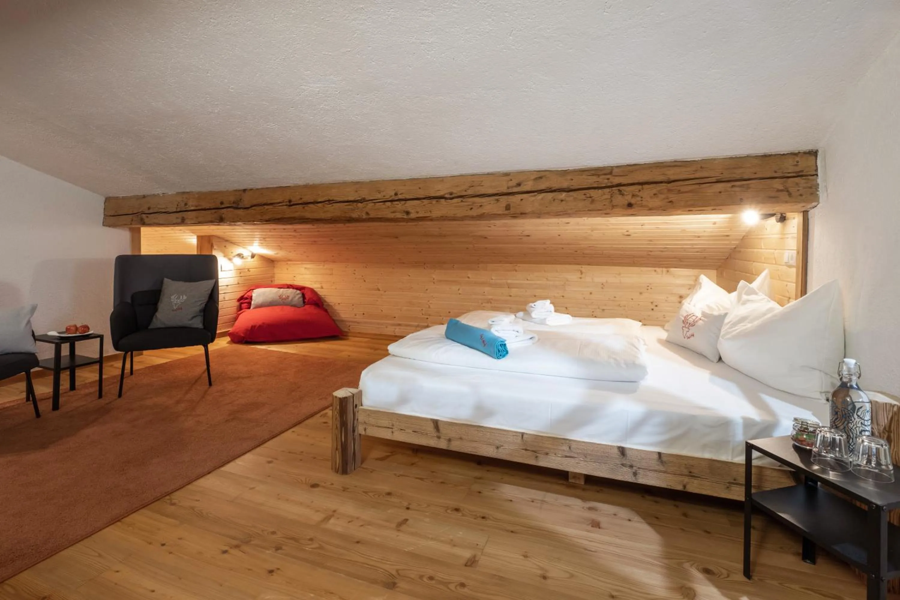 Bed in Berg'k'hof Kaisertal - Alpine Hideaway