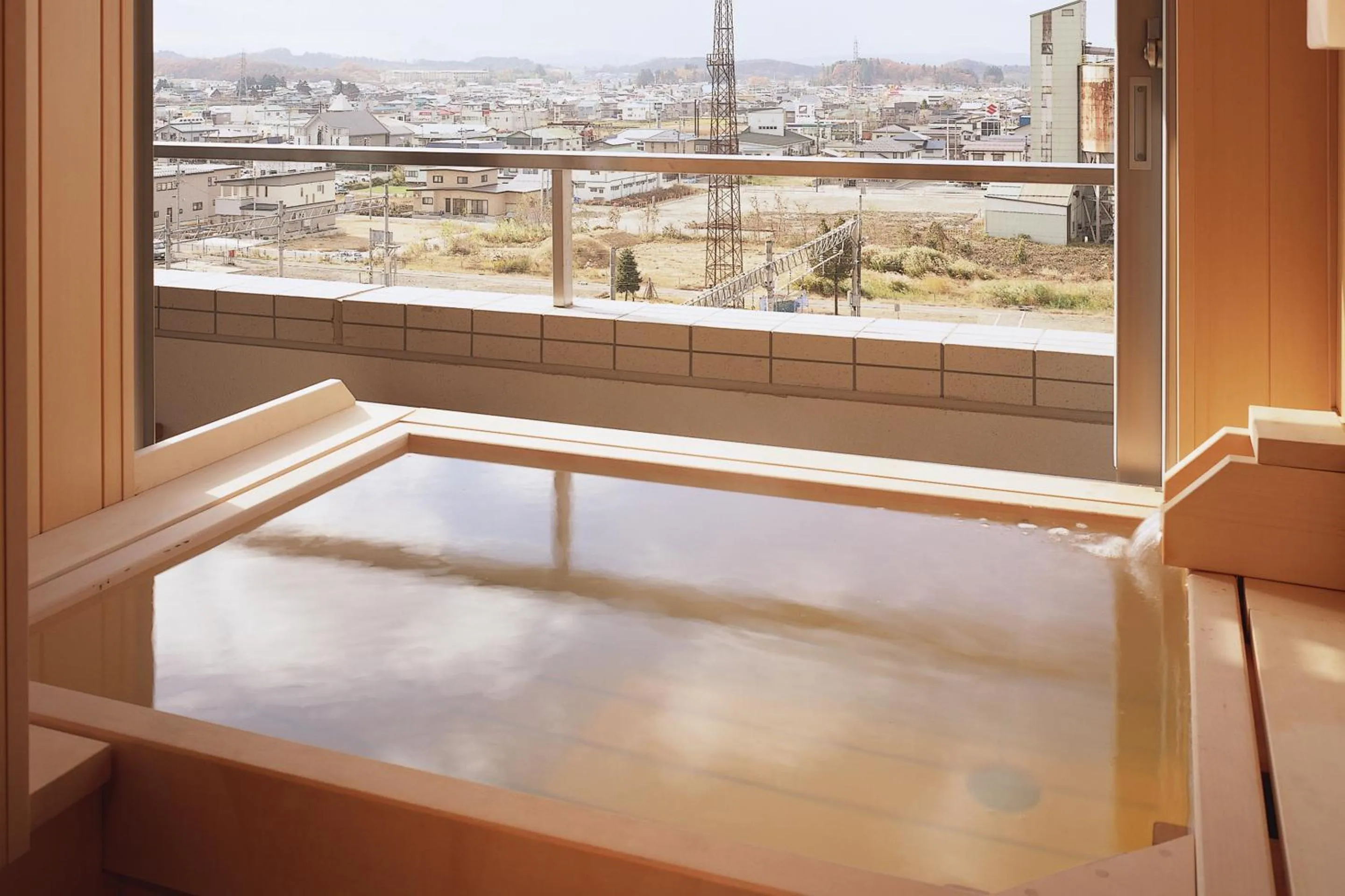 Hot Spring Bath in Hotel Plaza Annex Yokote